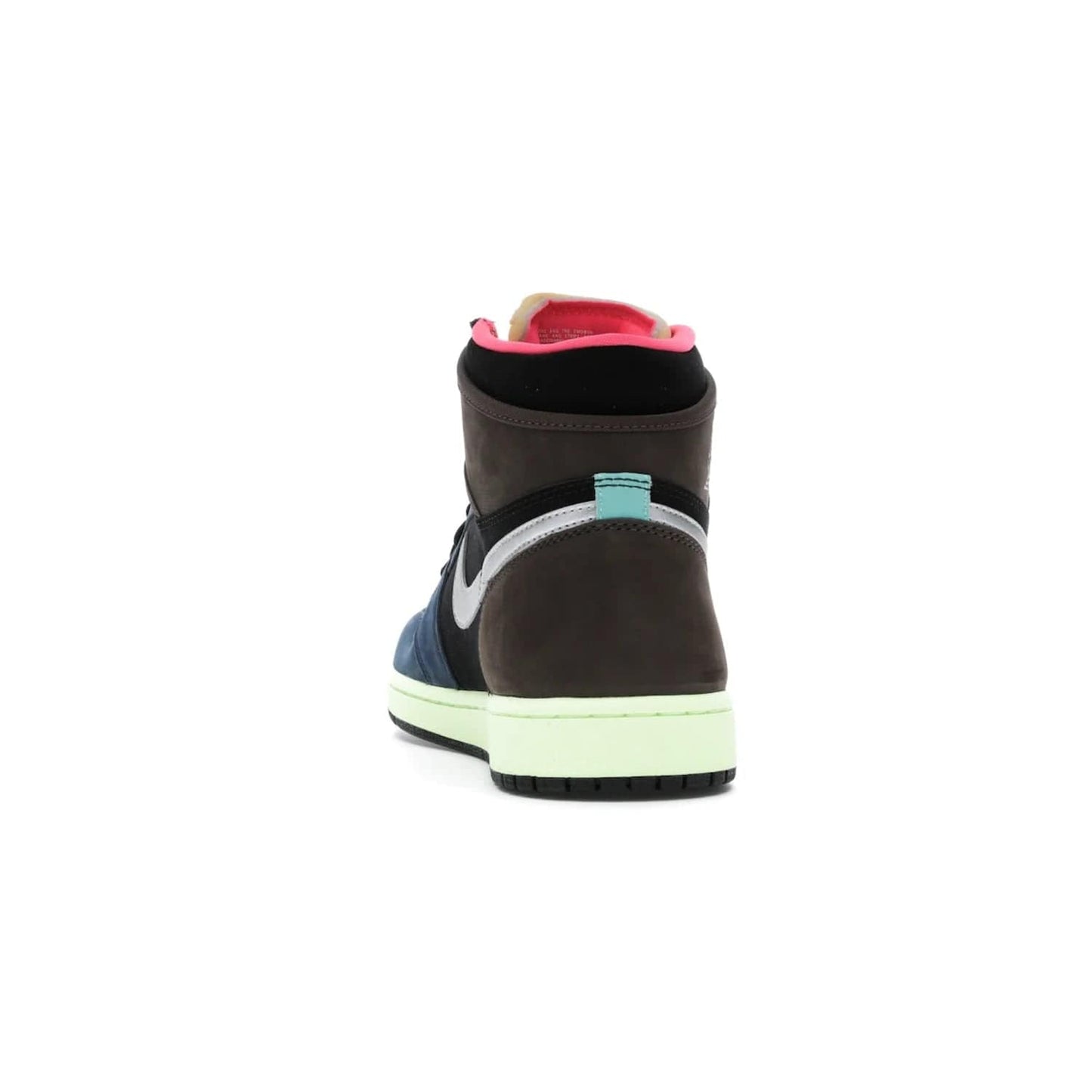 Jordan 1 Retro High Tokyo Bio Hack - Image 27 - Only at www.BallersClubKickz.com - Step up your sneaker game with the Air Jordan 1 Retro High Tokyo Bio Hack! Unique design featuring multiple materials and eye-catching colors. Metallic leather Swoosh and light green midsole for a stunning look. Available now for just $170.