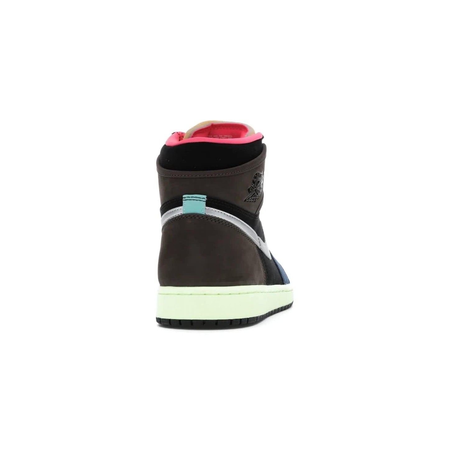 Jordan 1 Retro High Tokyo Bio Hack - Image 29 - Only at www.BallersClubKickz.com - Step up your sneaker game with the Air Jordan 1 Retro High Tokyo Bio Hack! Unique design featuring multiple materials and eye-catching colors. Metallic leather Swoosh and light green midsole for a stunning look. Available now for just $170.