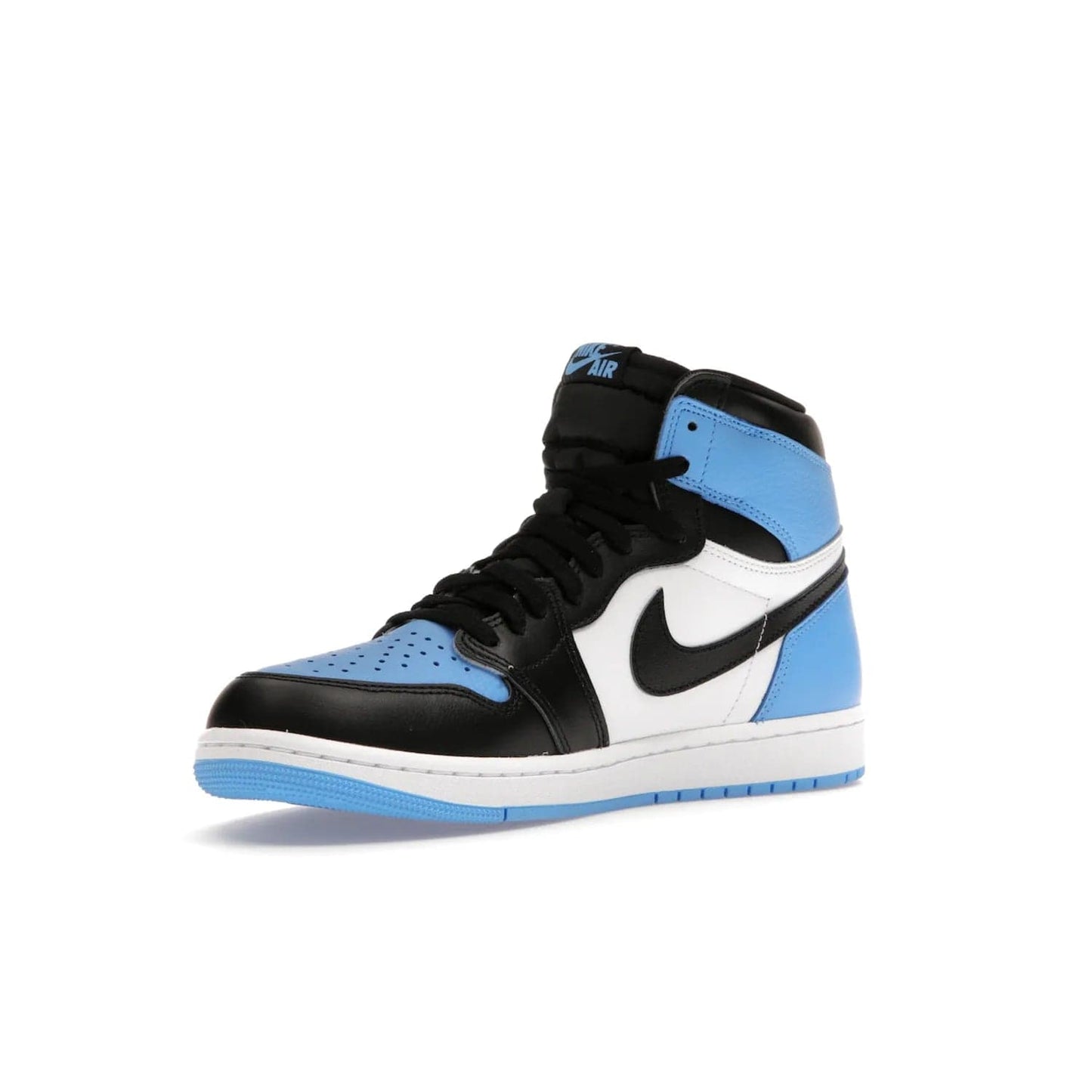 Jordan 1 Retro High OG UNC Toe - Image 15 - Only at www.BallersClubKickz.com - Jordan 1 High OG UNC Toe is a fashionable, high-quality sneaker featuring University Blue, Black White and White. Releasing July 22, 2023, it's the perfect pick up for sneakerheads.