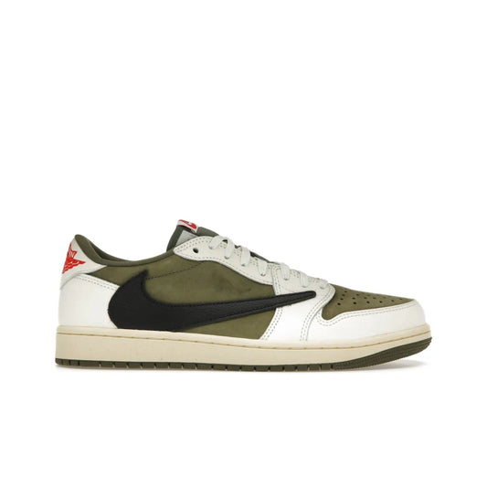 Jordan 1 Retro Low OG SP Travis Scott Medium Olive - Image 1 - Only at www.BallersClubKickz.com -