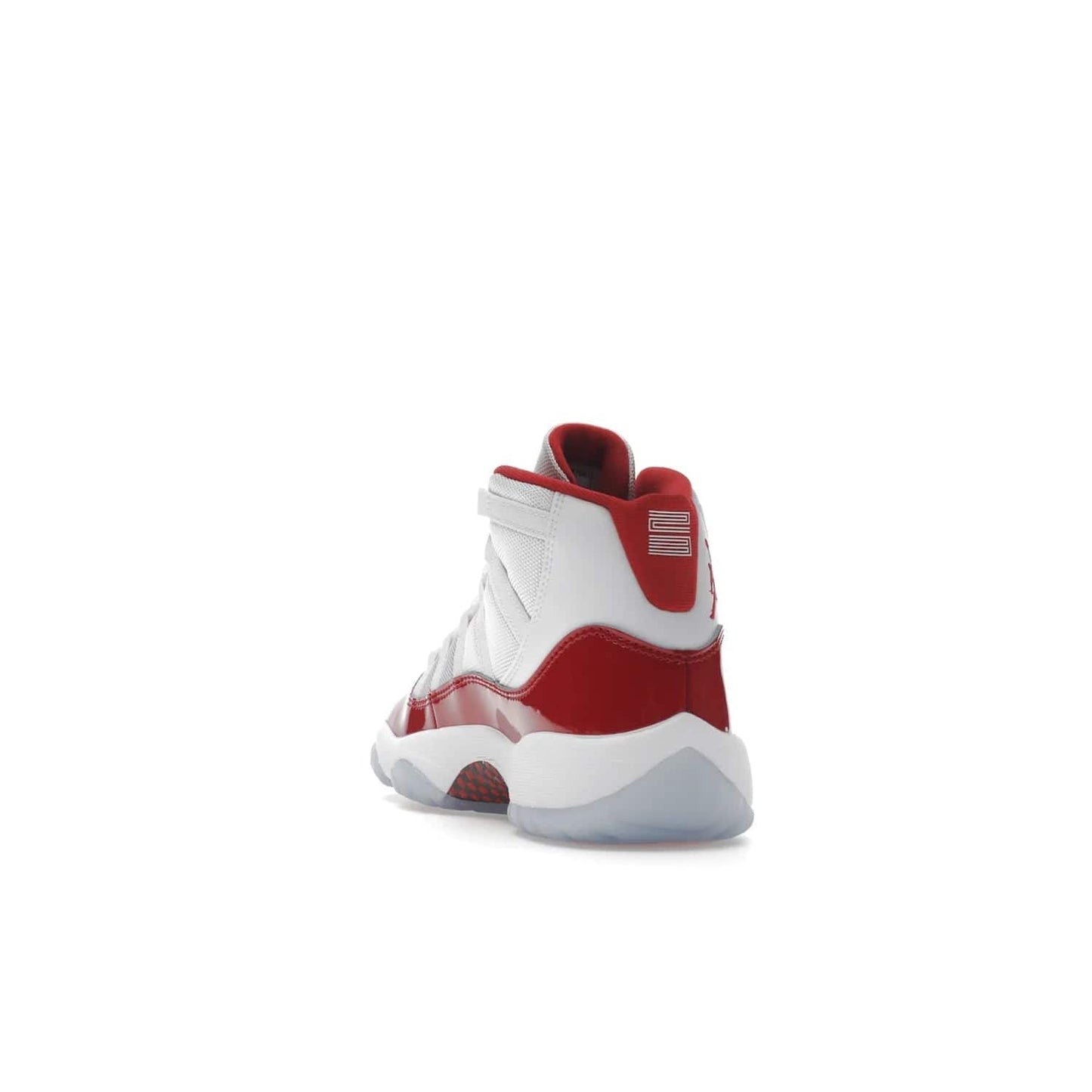 Jordan 11 Retro Cherry (2022) (GS) - Image 26 - Only at www.BallersClubKickz.com - Shop the Air Jordan 11 Retro Cherry 2022 GS, designed for style & comfort. Snug fit with webbing eyelets, rope laces, encased Air-sole unit & a Translucent rubber outsole. Available 12/10/2022.