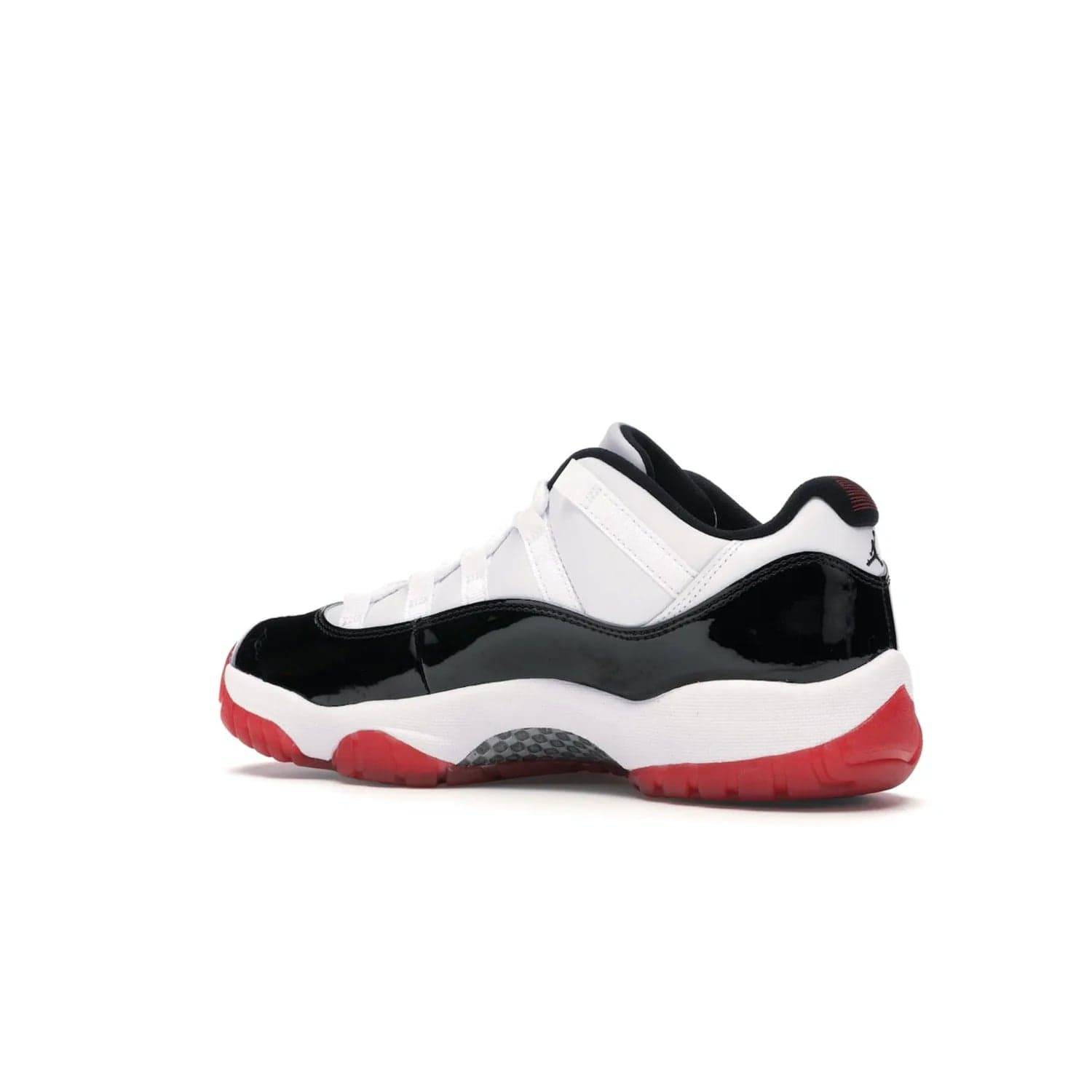 Jordan 11 Retro Low Concord Bred - Image 22 - Only at www.BallersClubKickz.com - Grab the classic Jordan 11 look with the Jordan 11 Retro Low Concord Bred. With white and black elements and the iconic red outsole of the Jordan 11 Bred, you won't miss a beat. Released in June 2020, the perfect complement to any outfit.
