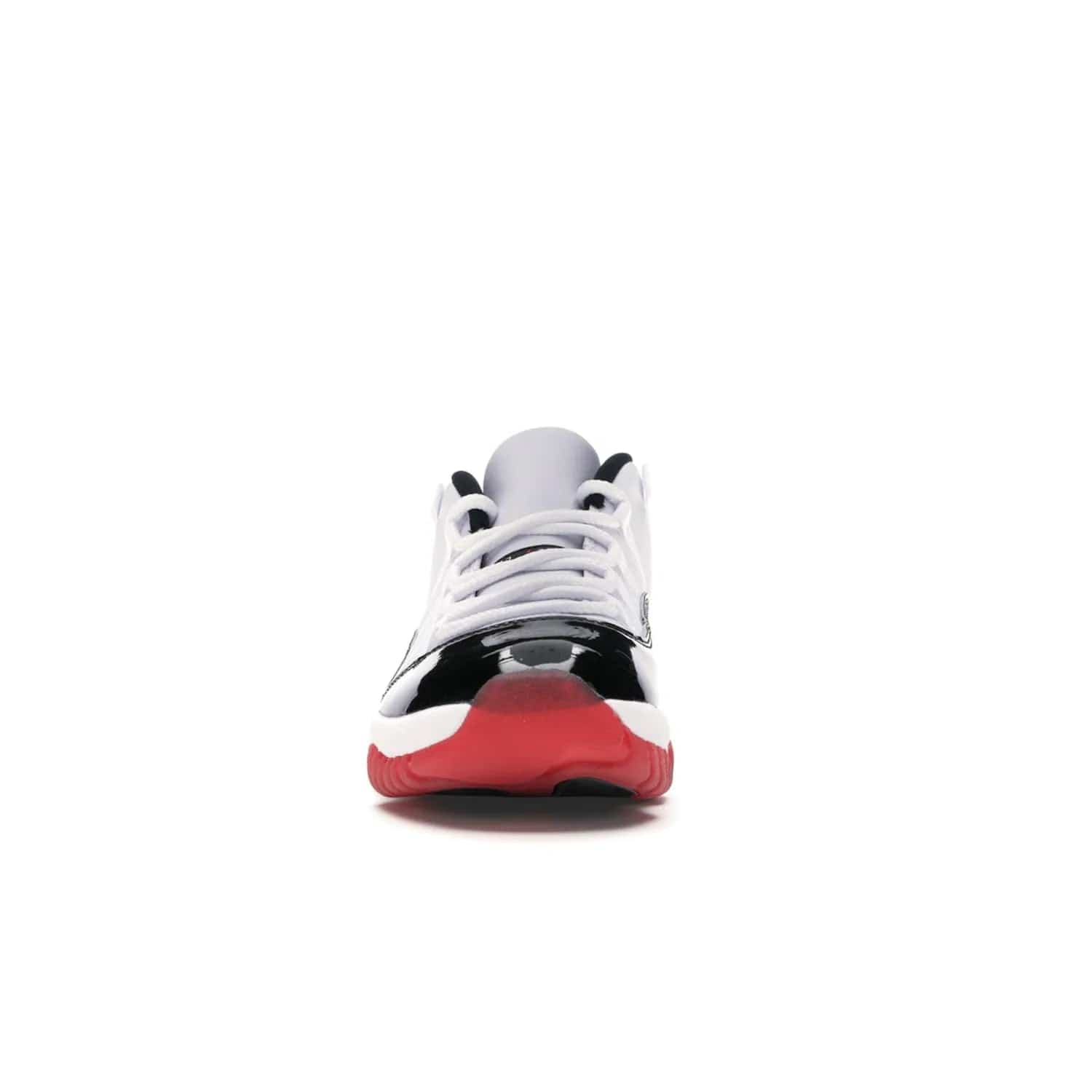Jordan 11 Retro Low Concord Bred - Image 10 - Only at www.BallersClubKickz.com - Grab the classic Jordan 11 look with the Jordan 11 Retro Low Concord Bred. With white and black elements and the iconic red outsole of the Jordan 11 Bred, you won't miss a beat. Released in June 2020, the perfect complement to any outfit.