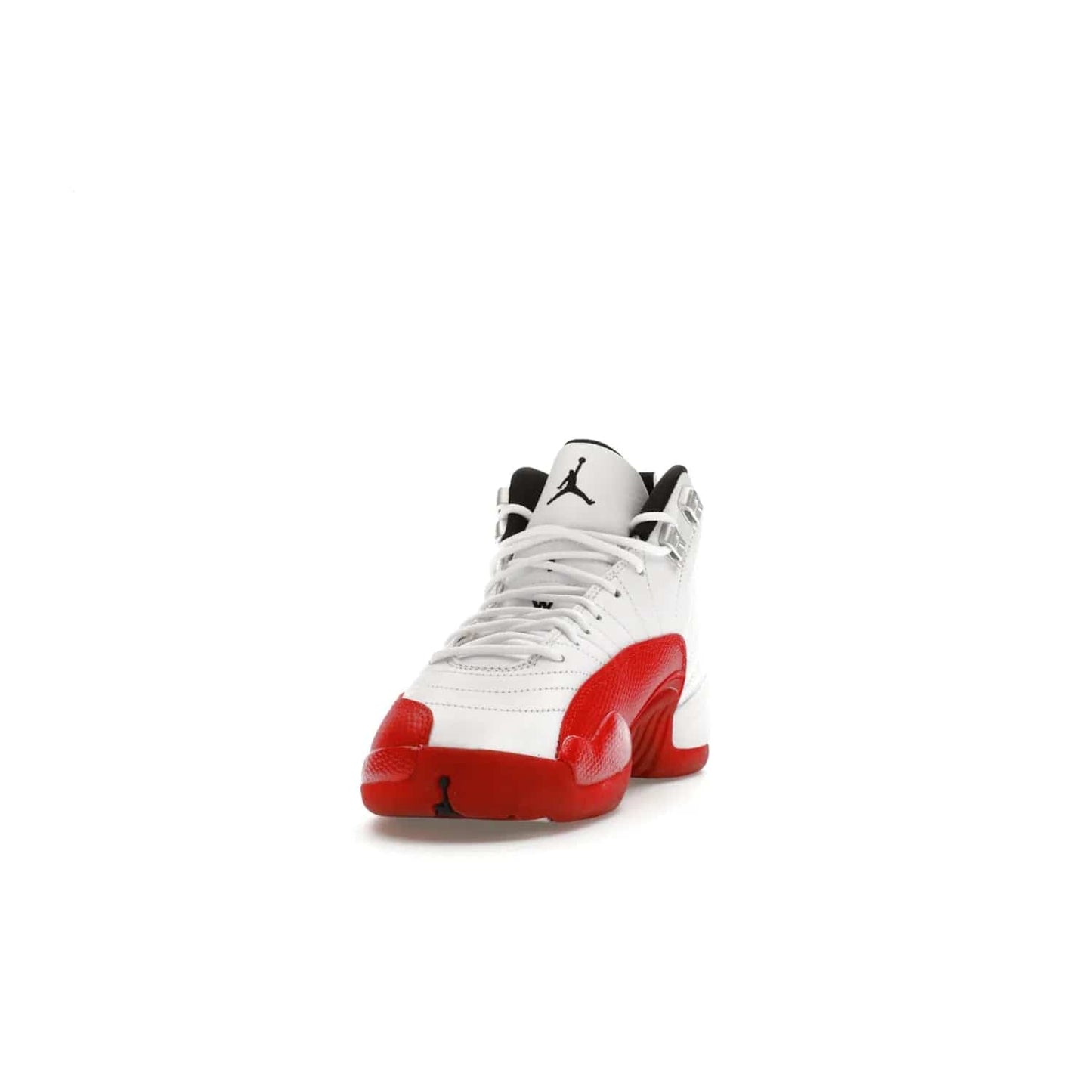 Jordan 12 Retro Cherry (2023) (GS) - Image 12 - Only at www.BallersClubKickz.com - Grab the Jordan 12 Retro Cherry (2023) (GS) and show off your signature style with these iconic kicks. Dressed in White, Black and Varsity Red, these timeless kicks are sure to turn heads. Available October 28, 2023.