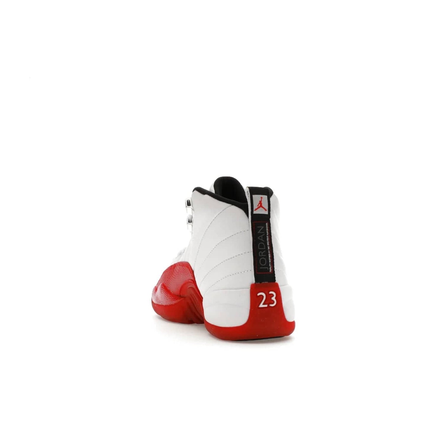 Jordan 12 Retro Cherry (2023) (GS) - Image 26 - Only at www.BallersClubKickz.com - Grab the Jordan 12 Retro Cherry (2023) (GS) and show off your signature style with these iconic kicks. Dressed in White, Black and Varsity Red, these timeless kicks are sure to turn heads. Available October 28, 2023.