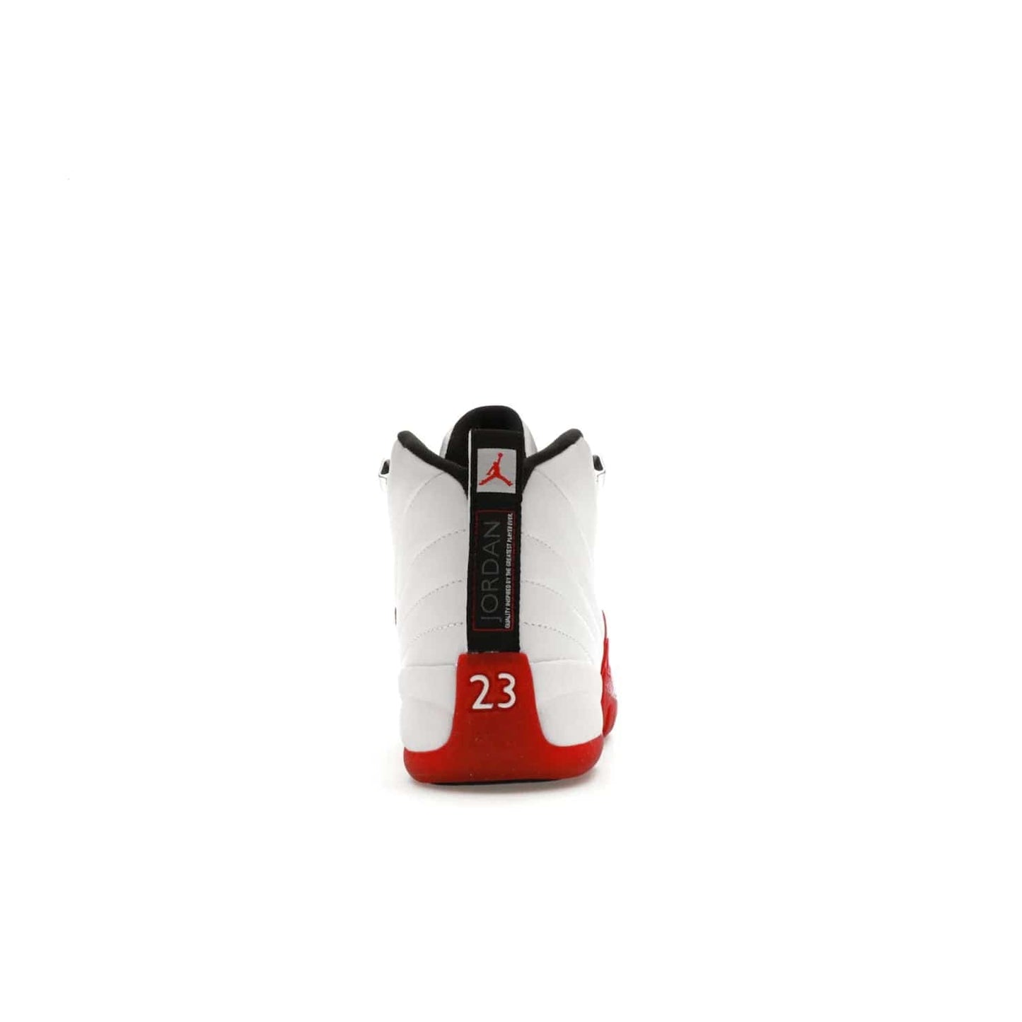 Jordan 12 Retro Cherry (2023) (GS) - Image 28 - Only at www.BallersClubKickz.com - Grab the Jordan 12 Retro Cherry (2023) (GS) and show off your signature style with these iconic kicks. Dressed in White, Black and Varsity Red, these timeless kicks are sure to turn heads. Available October 28, 2023.