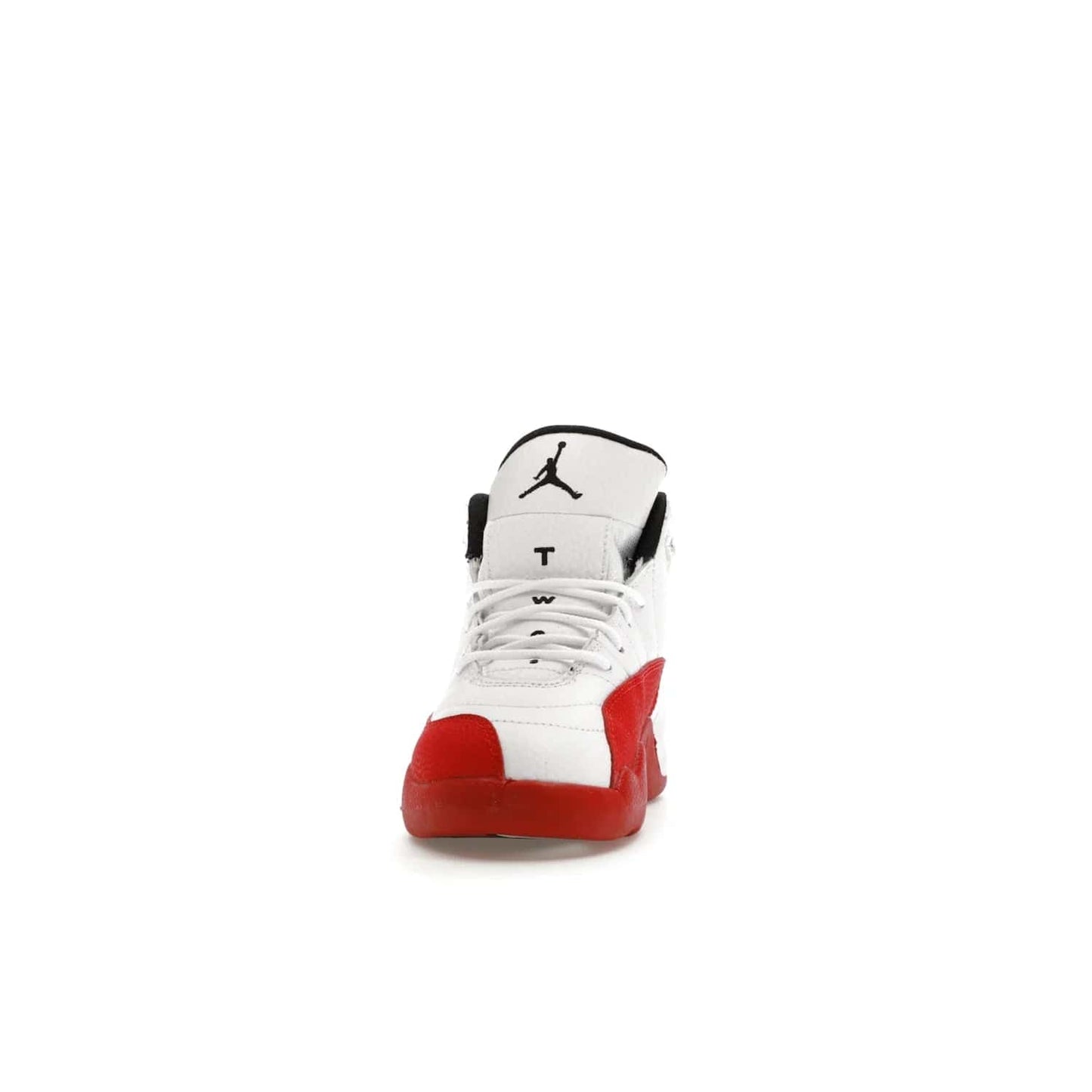 Jordan 12 Retro Cherry (2023) (PS) - Image 11 - Only at www.BallersClubKickz.com - Jordan 12 Retro Cherry dropping for toddlers in 2023! White leather upper with black overlays and red branding. Classic court style for your little one.