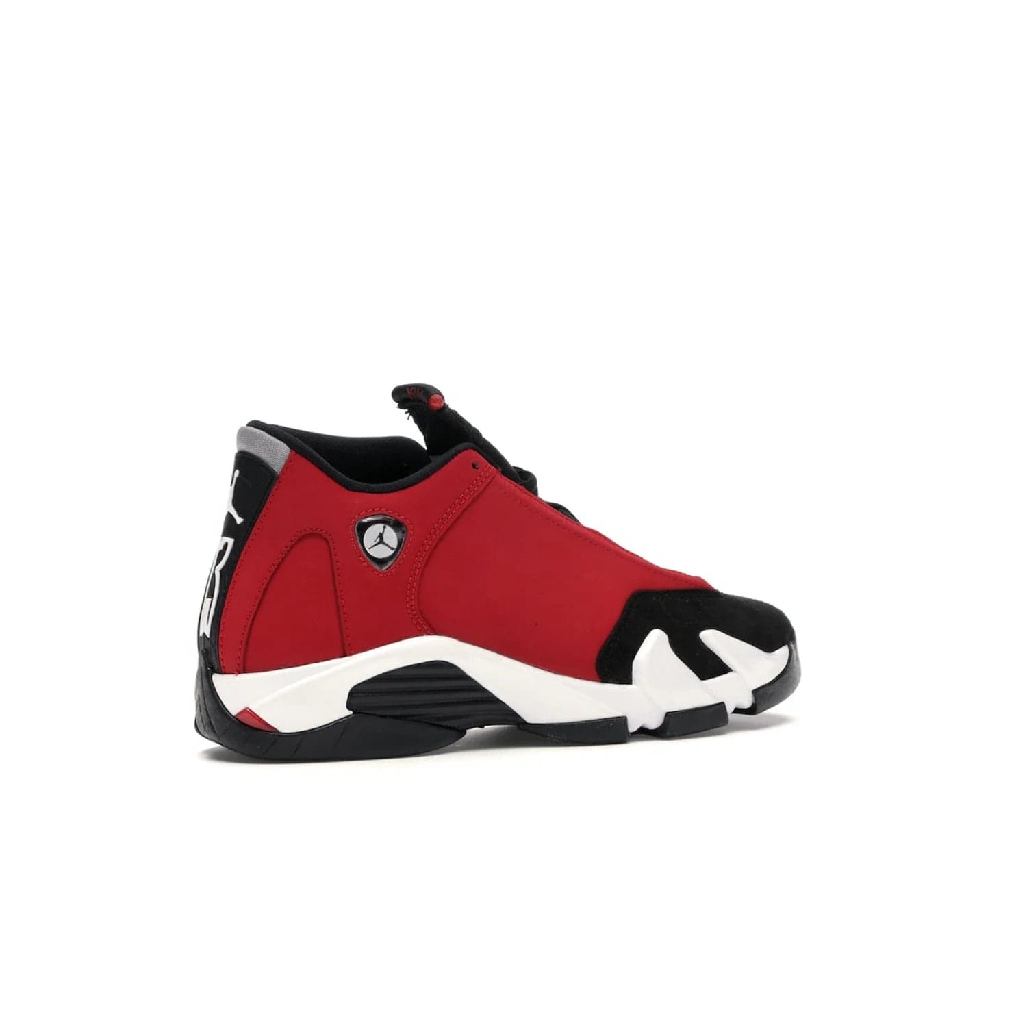 Jordan 14 Retro Gym Red Toro (GS) - Image 34 - Only at www.BallersClubKickz.com - Introducing the Air Jordan 14 Retro Toro GS – perfect for young grade schoolers. Combining black and red suede, Zoom Air cushioning and a Jumpman logo. Get yours on 2 July for $140!