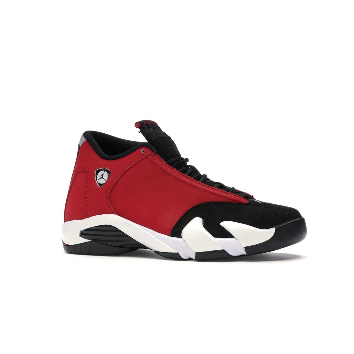 Jordan 14 Retro Gym Red Toro - Image 3 - Only at www.BallersClubKickz.com - Feel the Chicago Bulls energy with the Jordan 14 Retro Gym Red Toro! Black, red, and white design unites performance and fashion. Get your hands on this limited edition Jordan and show off your style today.