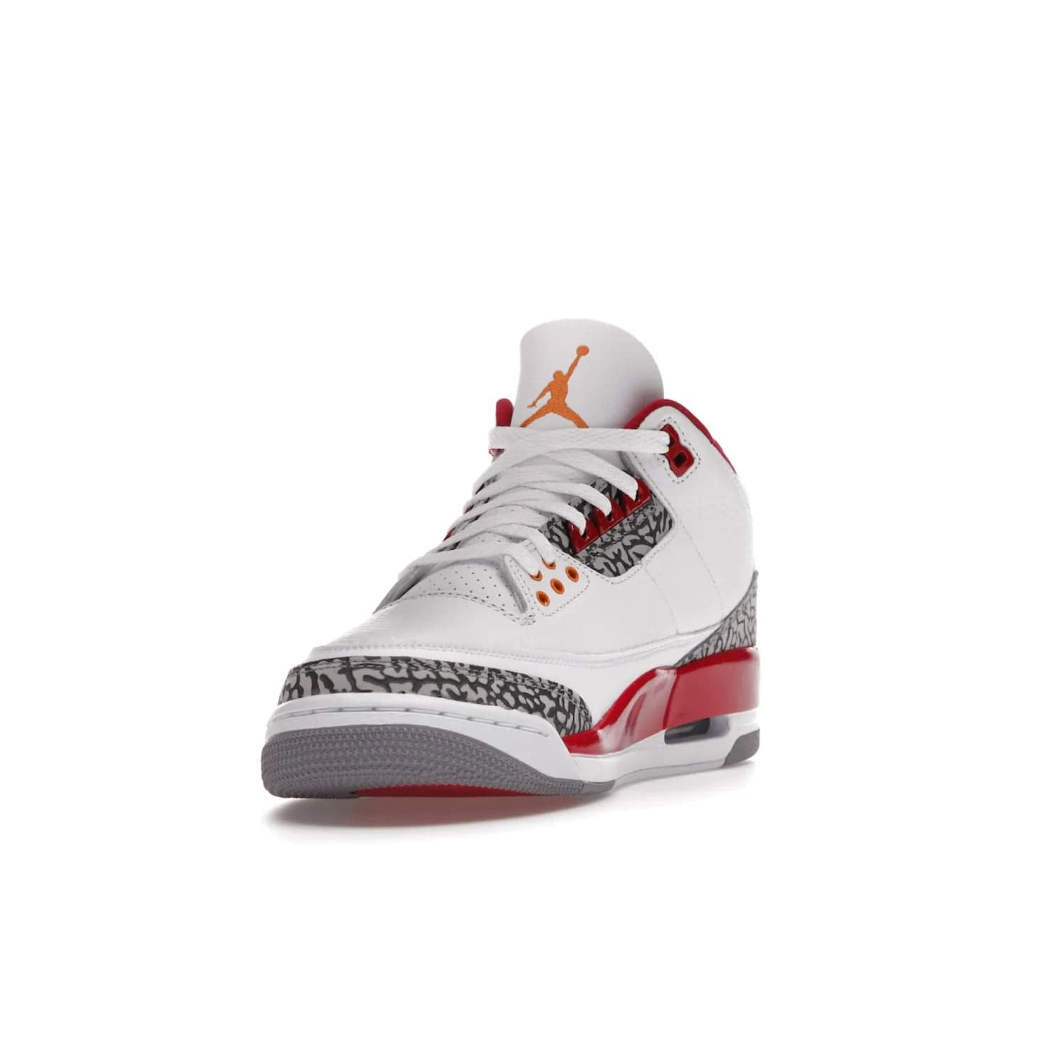 Jordan 3 Retro Cardinal Red - Image 13 - Only at www.BallersClubKickz.com - Air Jordan 3 Retro Cardinal Red combines classic style and modern appeal - white tumbled leather, signature Elephant Print overlays, cardinal red midsoles, Jumpman logo embroidery. Available Feb 2022.