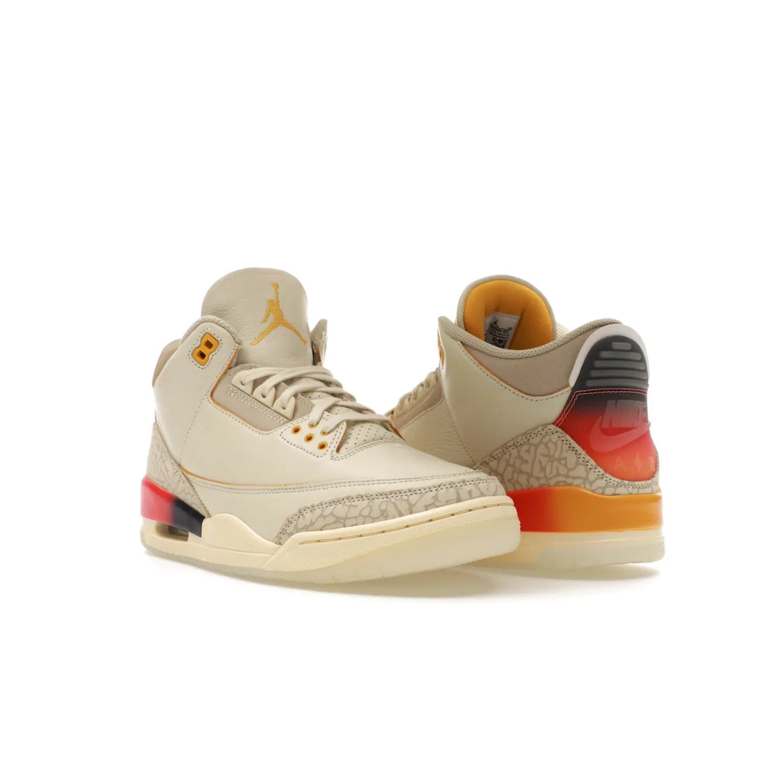 Jordan 3 Retro SP J Balvin Medellín Sunset - Image 6 - Only at www.BallersClubKickz.com - J Balvin x Jordan 3 Retro SP: Celebrate the joy of life with a colorful, homage to the electrifying reggaeton culture and iconic Jordan 3. Limited edition, Sept. 23. $250.