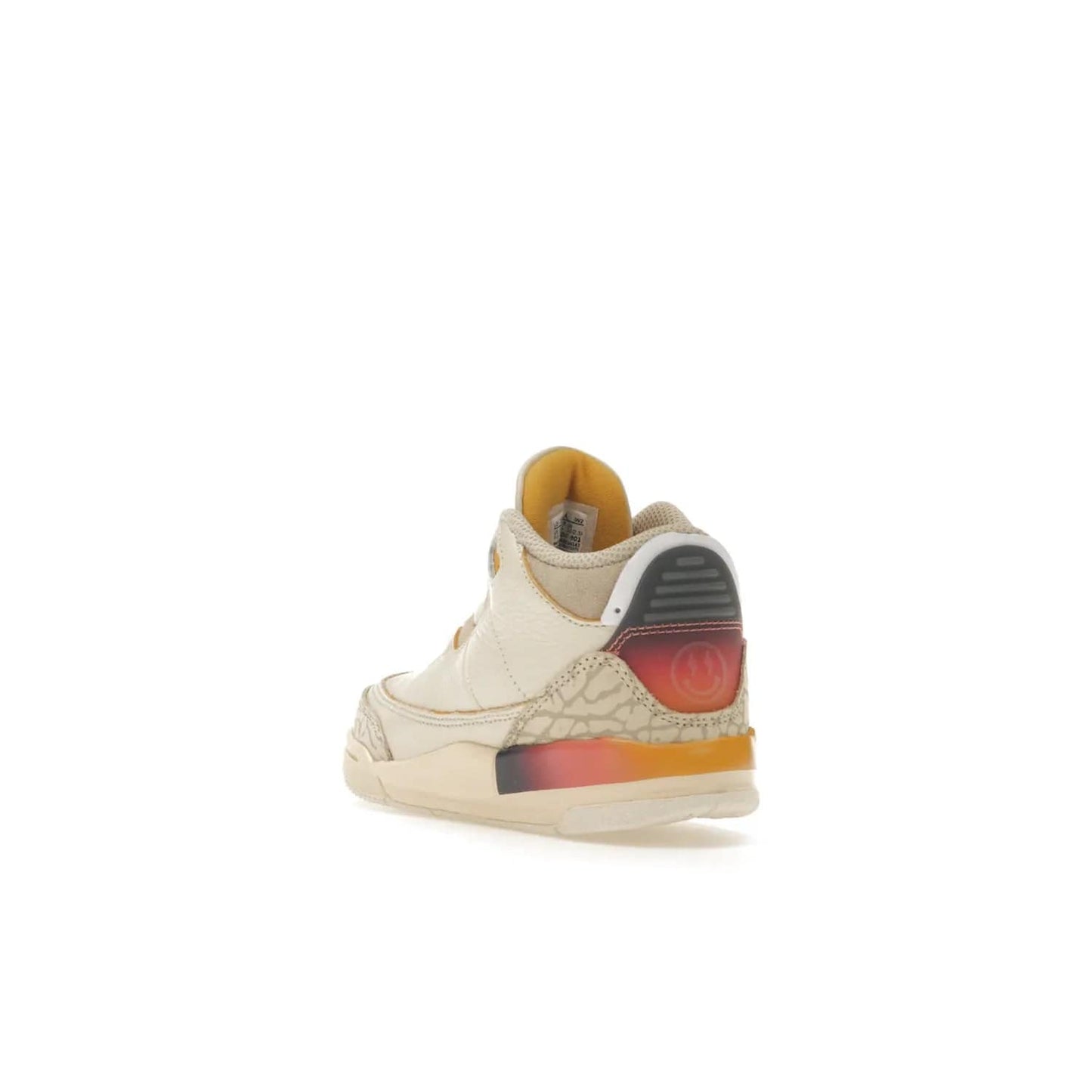 Jordan 3 Retro SP J Balvin Medellín Sunset (TD) - Image 25 - Only at www.BallersClubKickz.com - Celebrate Afro-Colombian reggaeton superstar J Balvin with the Jordan 3 Retro SP J Balvin Medellín Sunset (TD). Releasing in September 2023, the shoe features a multi-colored upper and midsole, and an artistic design for a major statement.