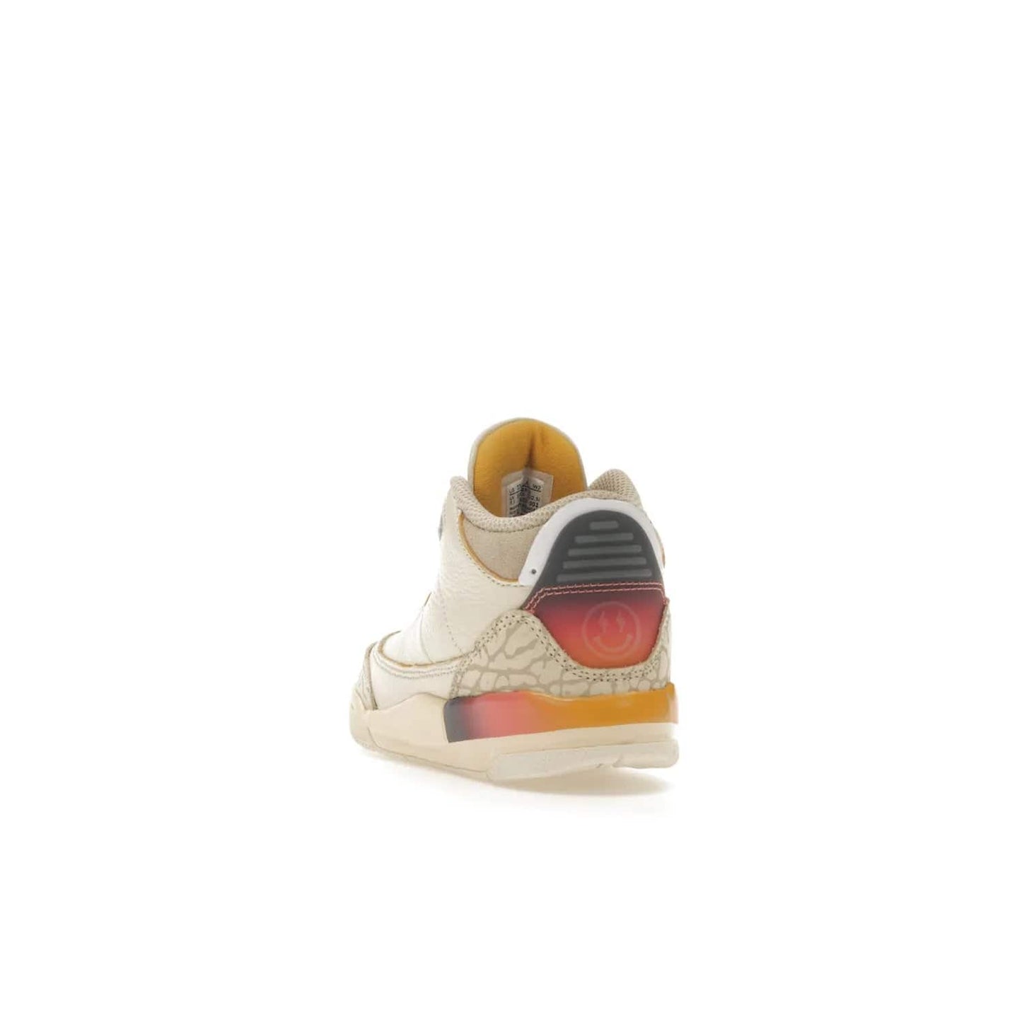 Jordan 3 Retro SP J Balvin Medellín Sunset (TD) - Image 26 - Only at www.BallersClubKickz.com - Celebrate Afro-Colombian reggaeton superstar J Balvin with the Jordan 3 Retro SP J Balvin Medellín Sunset (TD). Releasing in September 2023, the shoe features a multi-colored upper and midsole, and an artistic design for a major statement.