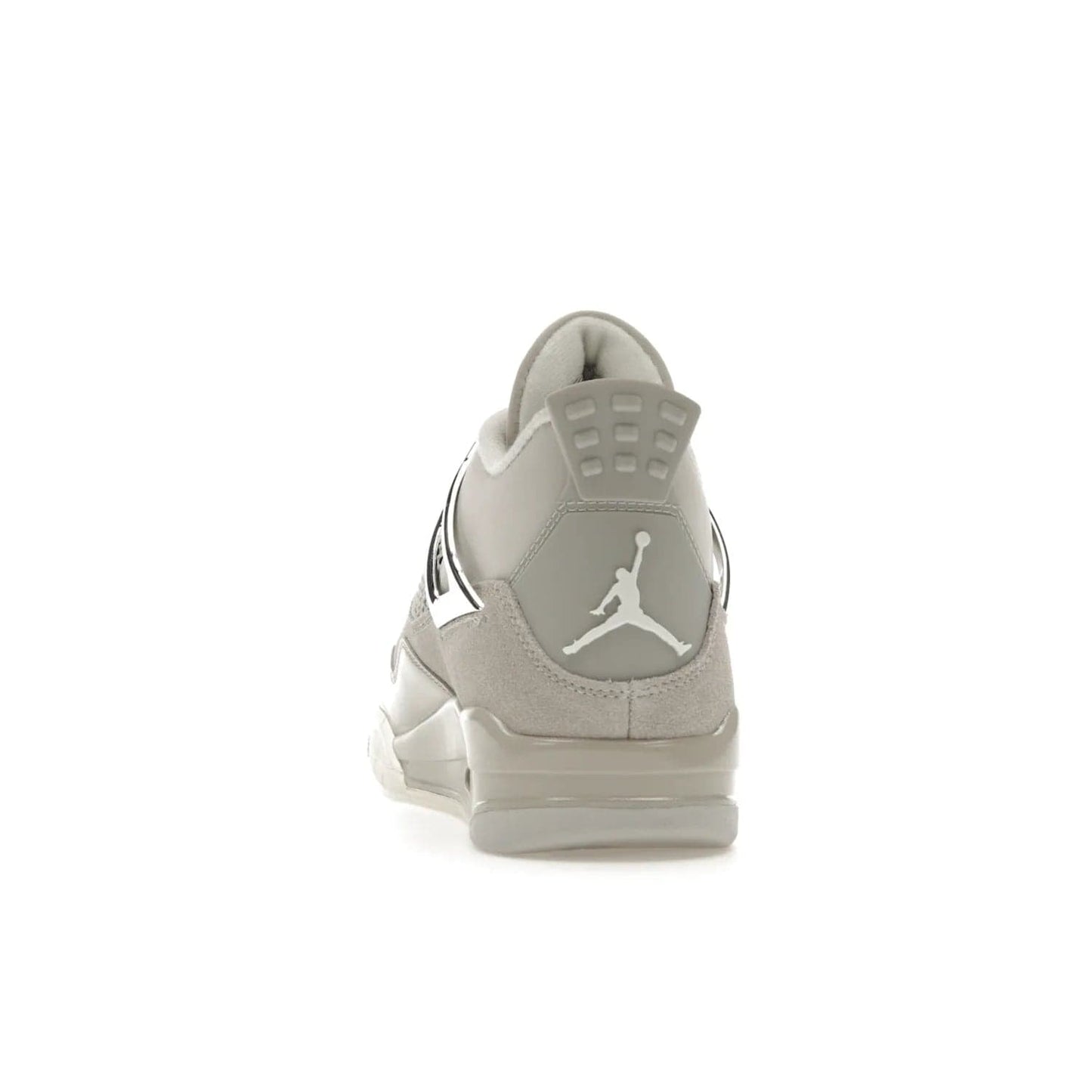 Jordan 4 Retro Frozen Moments (Women's) - Image 27 - Only at www.BallersClubKickz.com - The Jordan 4 Retro Frozen Moments is a stylish blend of classic design elements and modern tones. Featuring suede and leather overlays in a light iron-ore, sail, neutral grey, black, and metallic silver colorway. Get this iconic high-performance sneaker for $210.