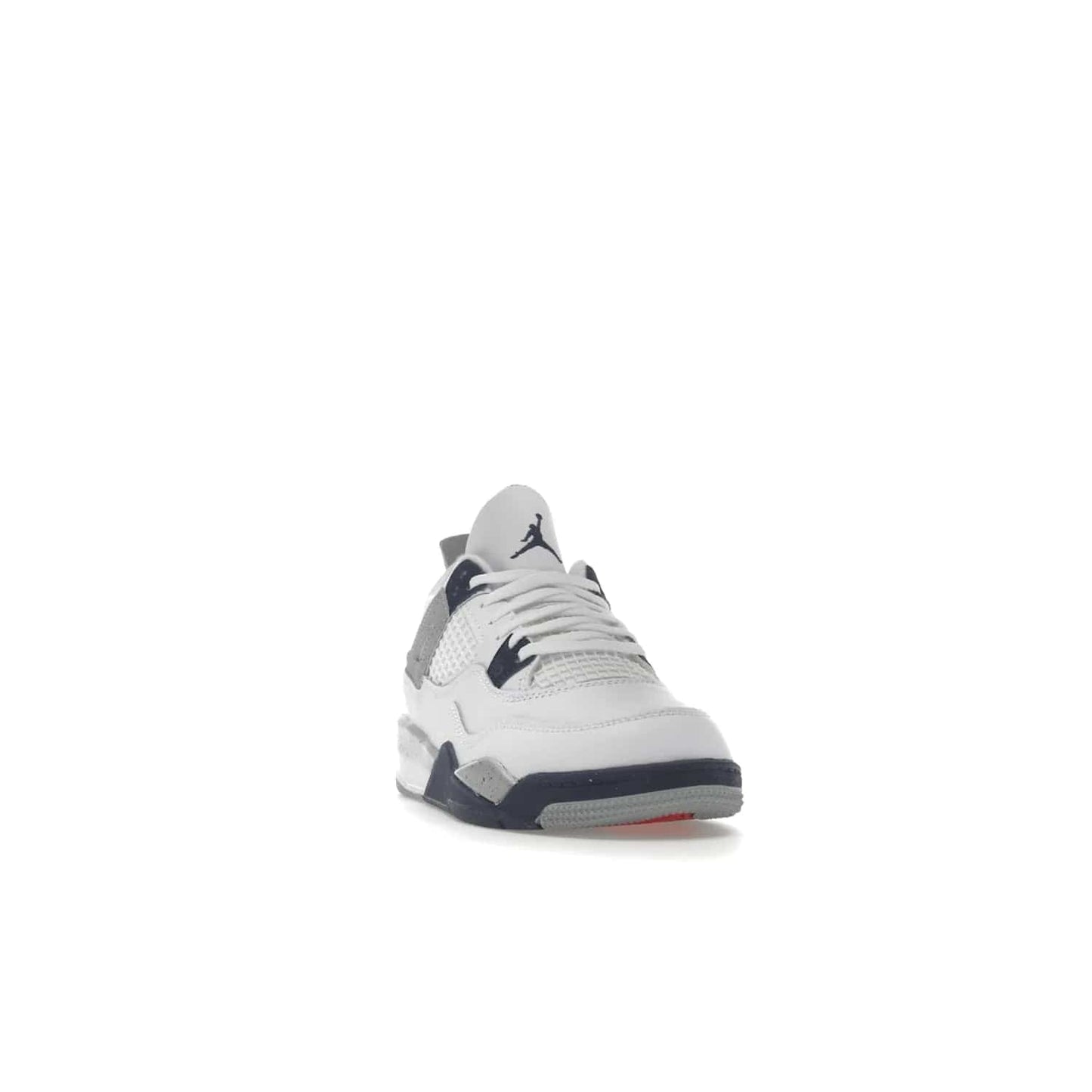 Jordan 4 Retro Midnight Navy (PS) - Image 8 - Only at www.BallersClubKickz.com - Get freshened up for the start of the year with the Air Jordan 4 Retro Midnight Navy PS. Boasting iconic 1989 styling with updated features, including white tumbled leather overlays, a foam midsole, and a rubber outsole. Look your best and order by October 29th, 2022.