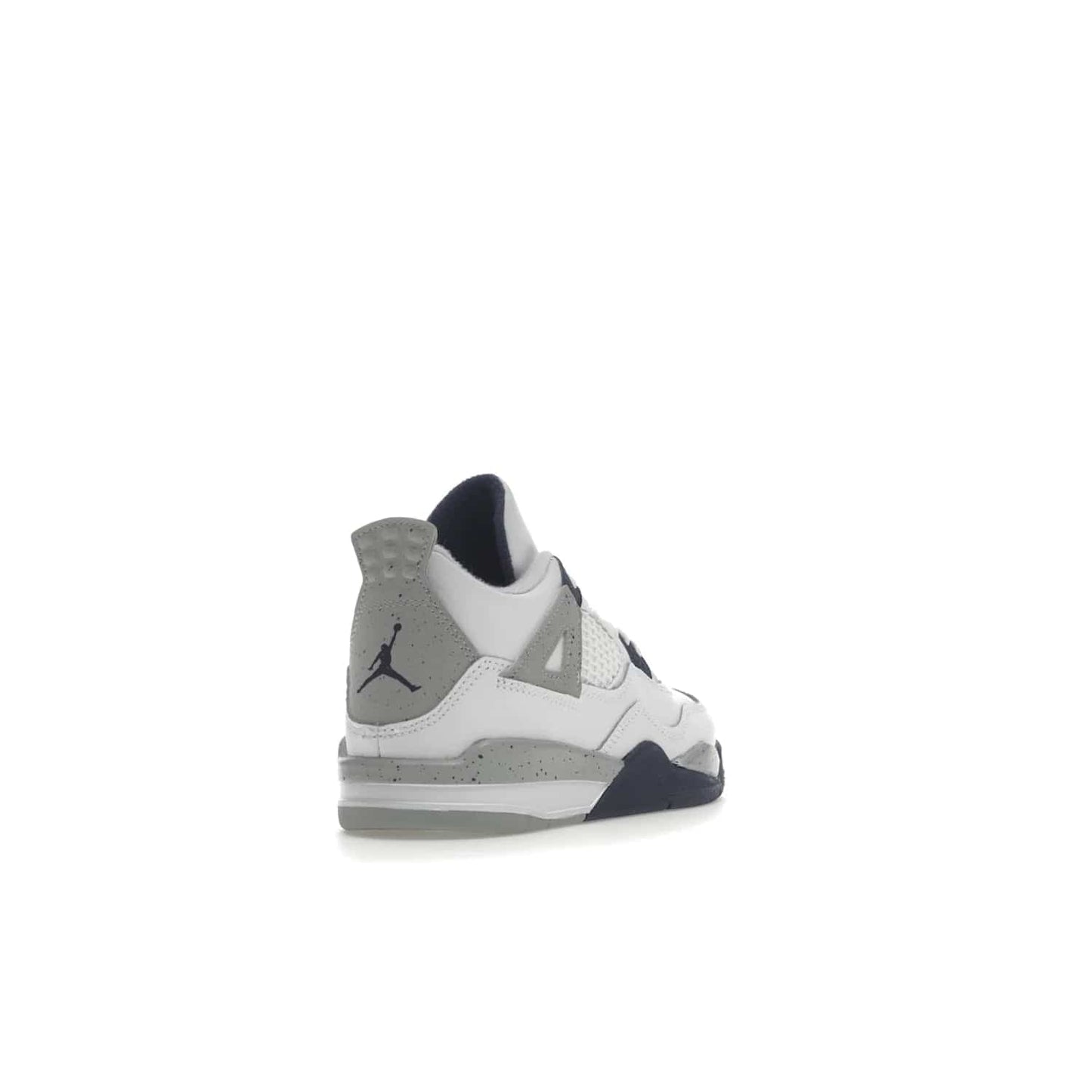 Jordan 4 Retro Midnight Navy (PS) - Image 31 - Only at www.BallersClubKickz.com - Get freshened up for the start of the year with the Air Jordan 4 Retro Midnight Navy PS. Boasting iconic 1989 styling with updated features, including white tumbled leather overlays, a foam midsole, and a rubber outsole. Look your best and order by October 29th, 2022.