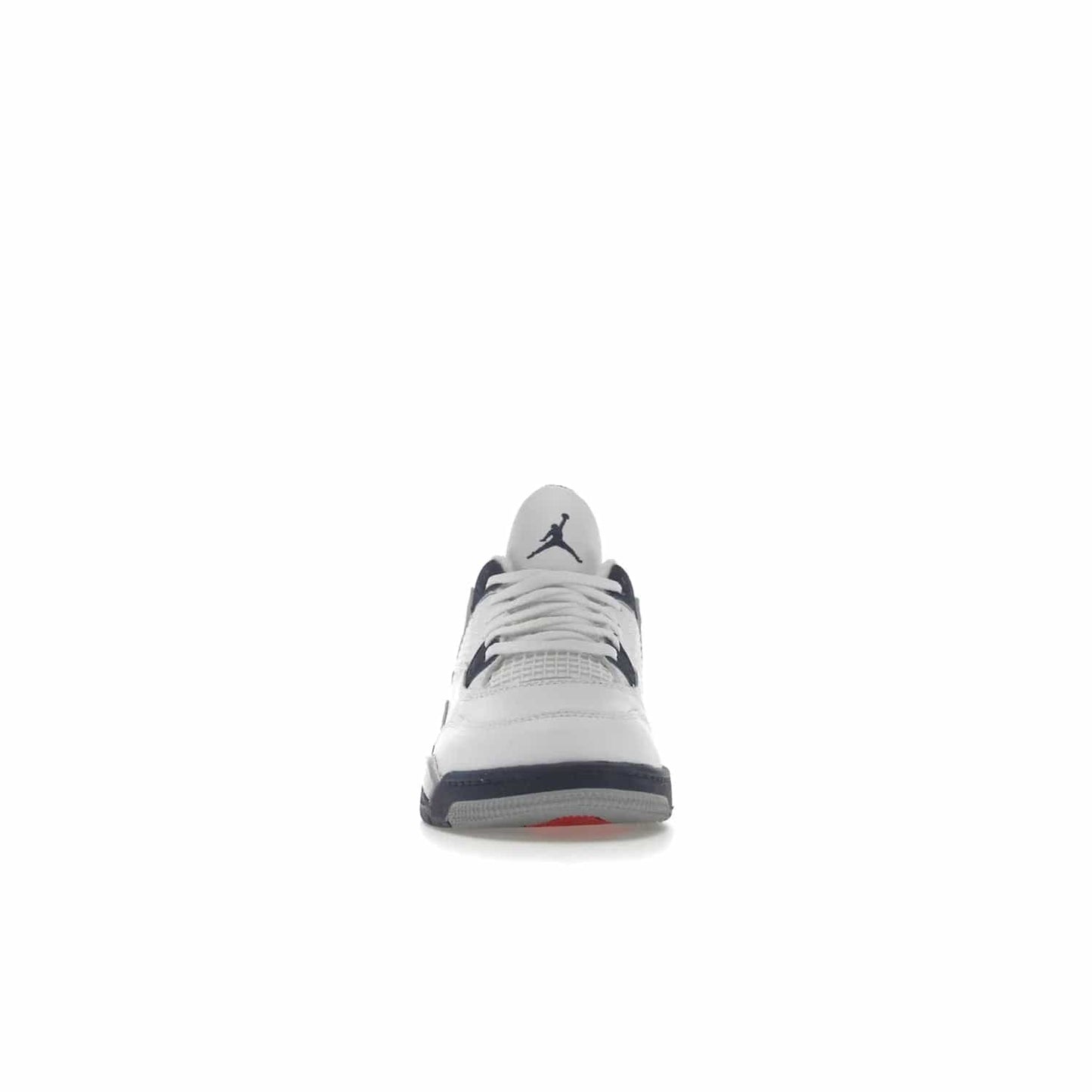 Jordan 4 Retro Midnight Navy (PS) - Image 10 - Only at www.BallersClubKickz.com - Get freshened up for the start of the year with the Air Jordan 4 Retro Midnight Navy PS. Boasting iconic 1989 styling with updated features, including white tumbled leather overlays, a foam midsole, and a rubber outsole. Look your best and order by October 29th, 2022.