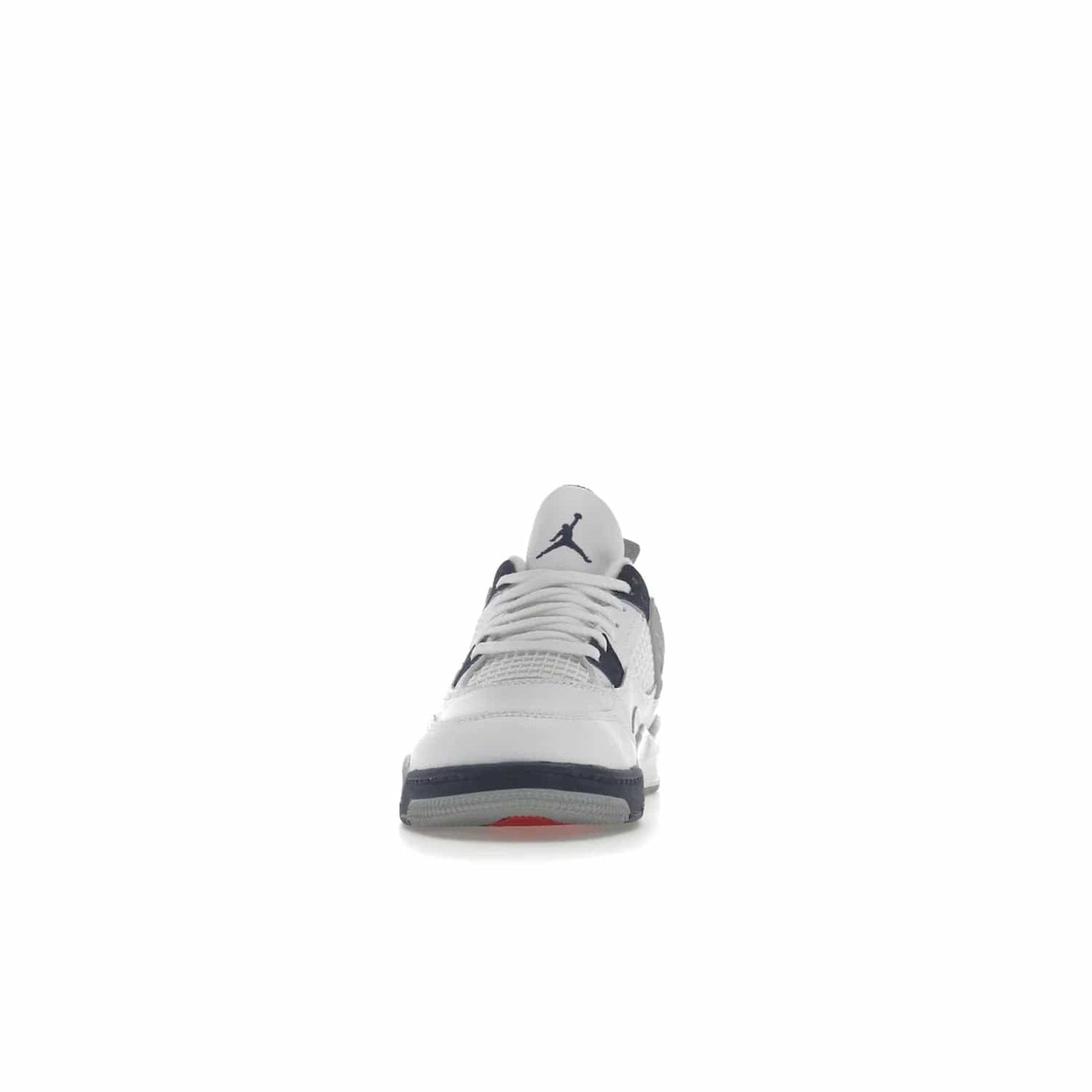Jordan 4 Retro Midnight Navy (PS) - Image 11 - Only at www.BallersClubKickz.com - Get freshened up for the start of the year with the Air Jordan 4 Retro Midnight Navy PS. Boasting iconic 1989 styling with updated features, including white tumbled leather overlays, a foam midsole, and a rubber outsole. Look your best and order by October 29th, 2022.