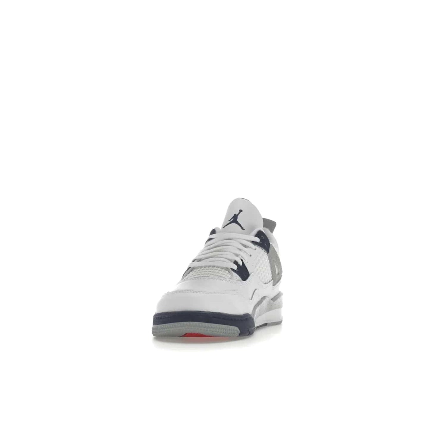 Jordan 4 Retro Midnight Navy (PS) - Image 12 - Only at www.BallersClubKickz.com - Get freshened up for the start of the year with the Air Jordan 4 Retro Midnight Navy PS. Boasting iconic 1989 styling with updated features, including white tumbled leather overlays, a foam midsole, and a rubber outsole. Look your best and order by October 29th, 2022.