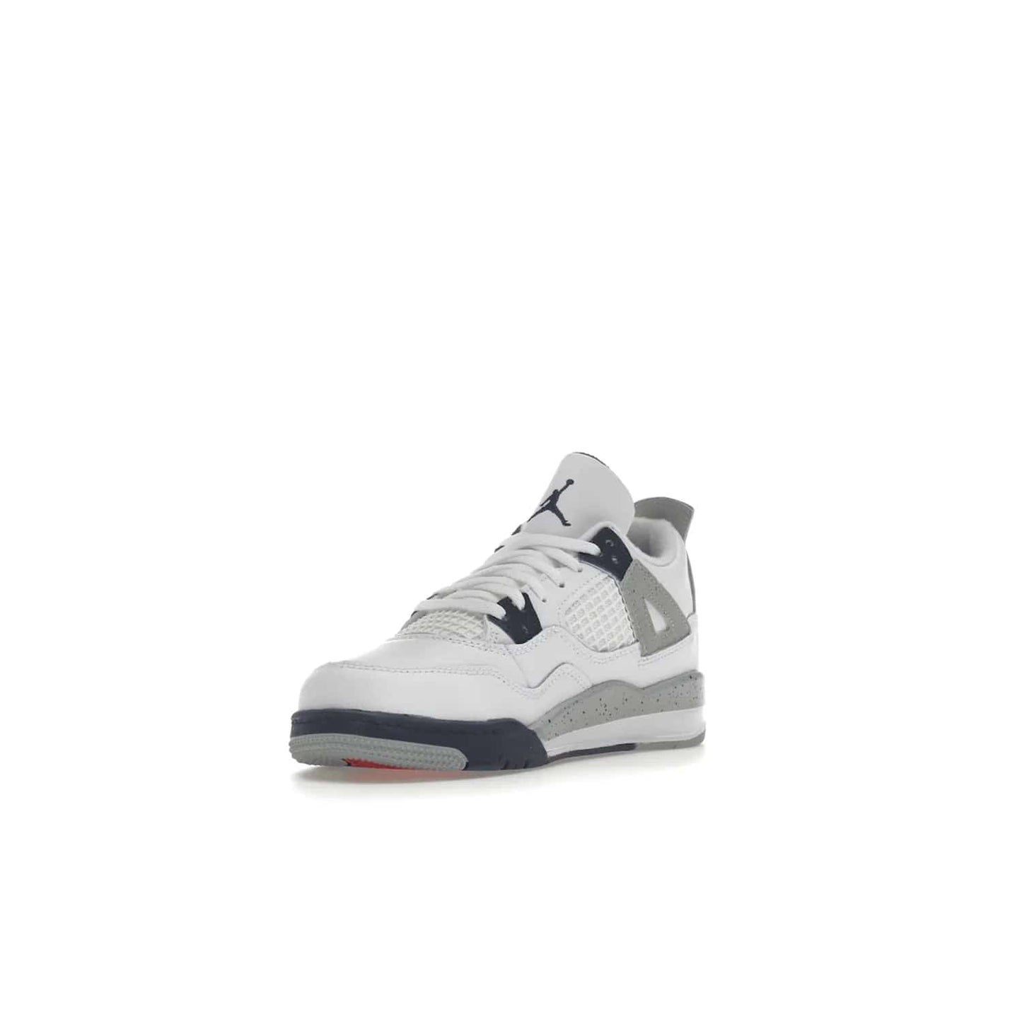 Jordan 4 Retro Midnight Navy (PS) - Image 14 - Only at www.BallersClubKickz.com - Get freshened up for the start of the year with the Air Jordan 4 Retro Midnight Navy PS. Boasting iconic 1989 styling with updated features, including white tumbled leather overlays, a foam midsole, and a rubber outsole. Look your best and order by October 29th, 2022.
