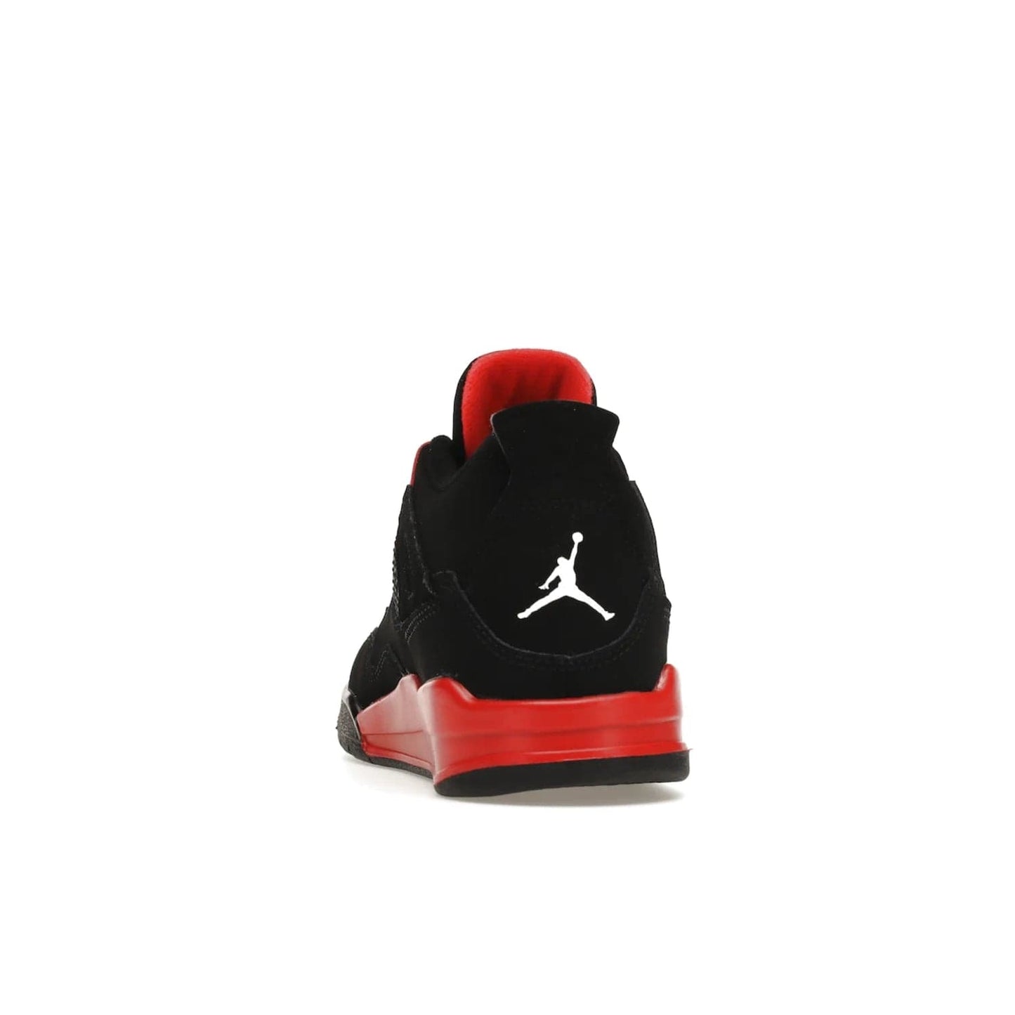 Jordan 4 Retro Red Thunder (PS) - Image 27 - Only at www.BallersClubKickz.com - The Air Jordan 4 Retro Red Thunder (PS) in a fresh new colorway for January 2022. Featuring a black nubuck upper and crimson accents. Get it now for $80.