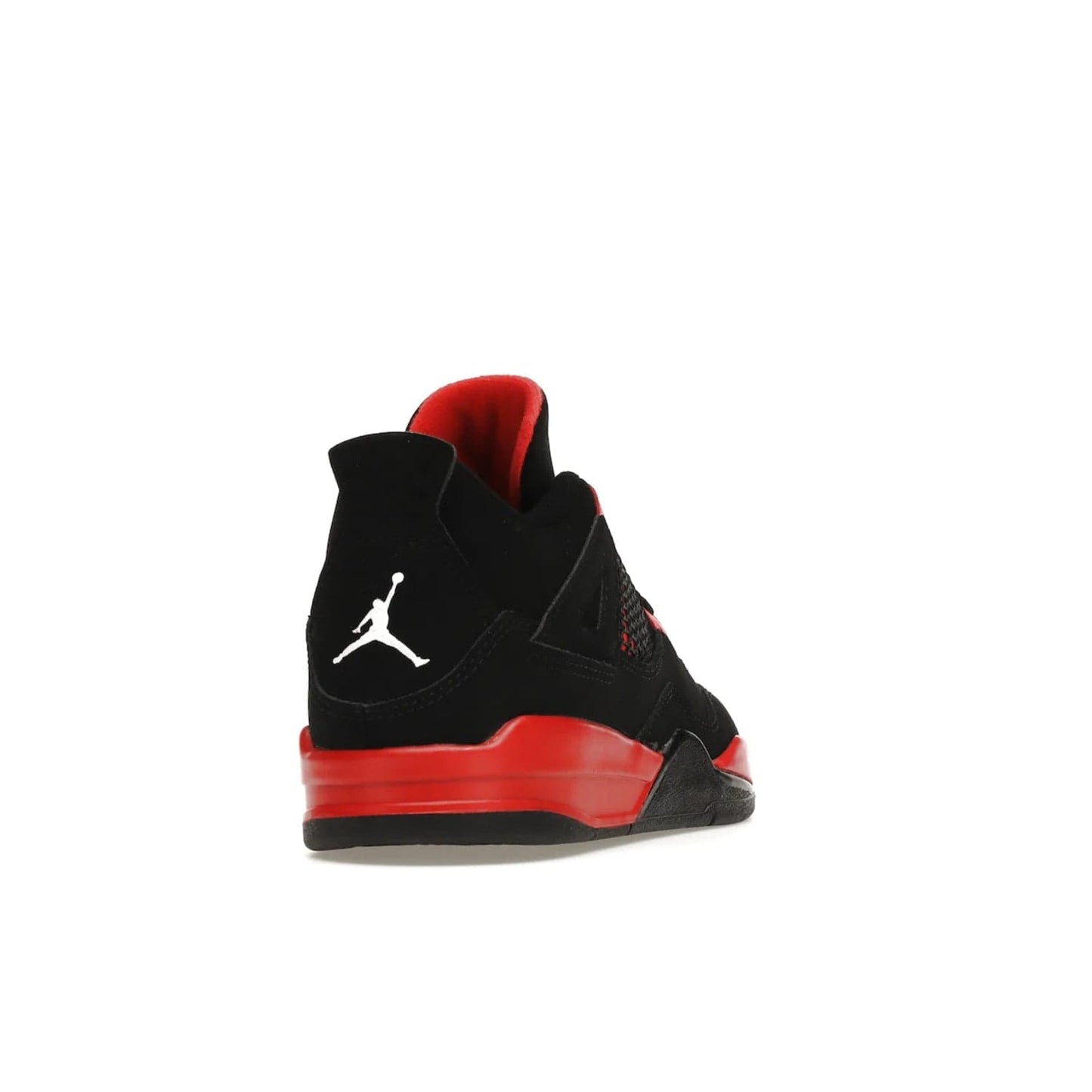 Jordan 4 Retro Red Thunder (PS) - Image 30 - Only at www.BallersClubKickz.com - The Air Jordan 4 Retro Red Thunder (PS) in a fresh new colorway for January 2022. Featuring a black nubuck upper and crimson accents. Get it now for $80.