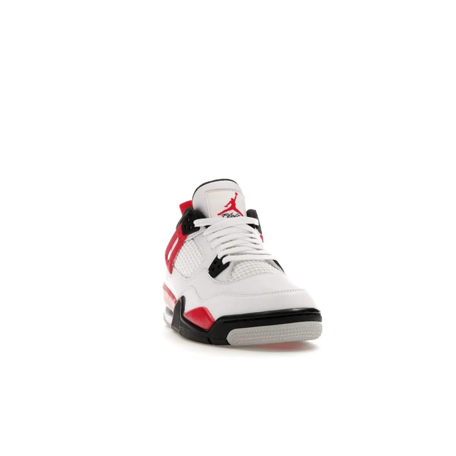 Jordan 4 Retro Red Cement (GS) - Image 8 - Only at www.BallersClubKickz.com - The Jordan 4 Retro ‘Red Cement’ mixes iconic style with modern grace. Featuring a mix of White, Fire Red, Black, and Neutral Grey, these timeless kicks drop mid-September 2023.