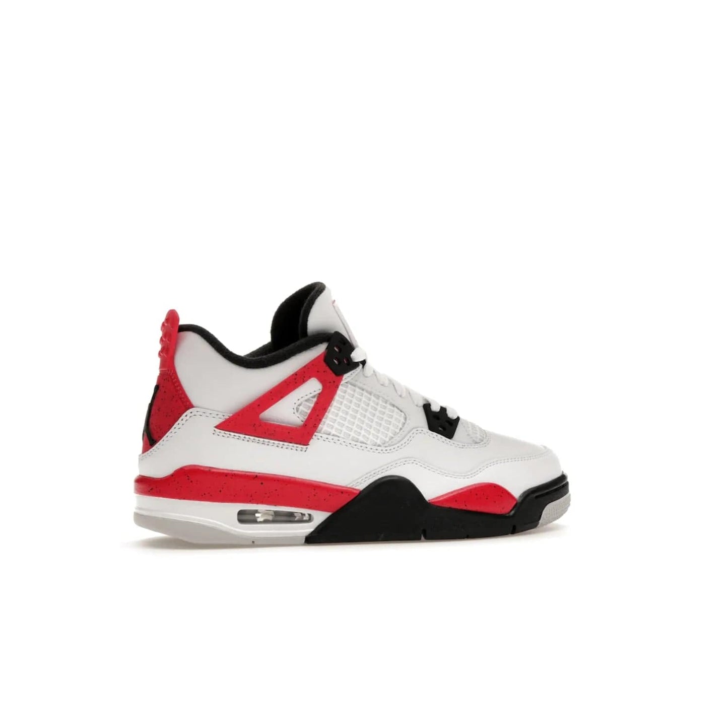 Jordan 4 Retro Red Cement (GS) - Image 35 - Only at www.BallersClubKickz.com - The Jordan 4 Retro ‘Red Cement’ mixes iconic style with modern grace. Featuring a mix of White, Fire Red, Black, and Neutral Grey, these timeless kicks drop mid-September 2023.