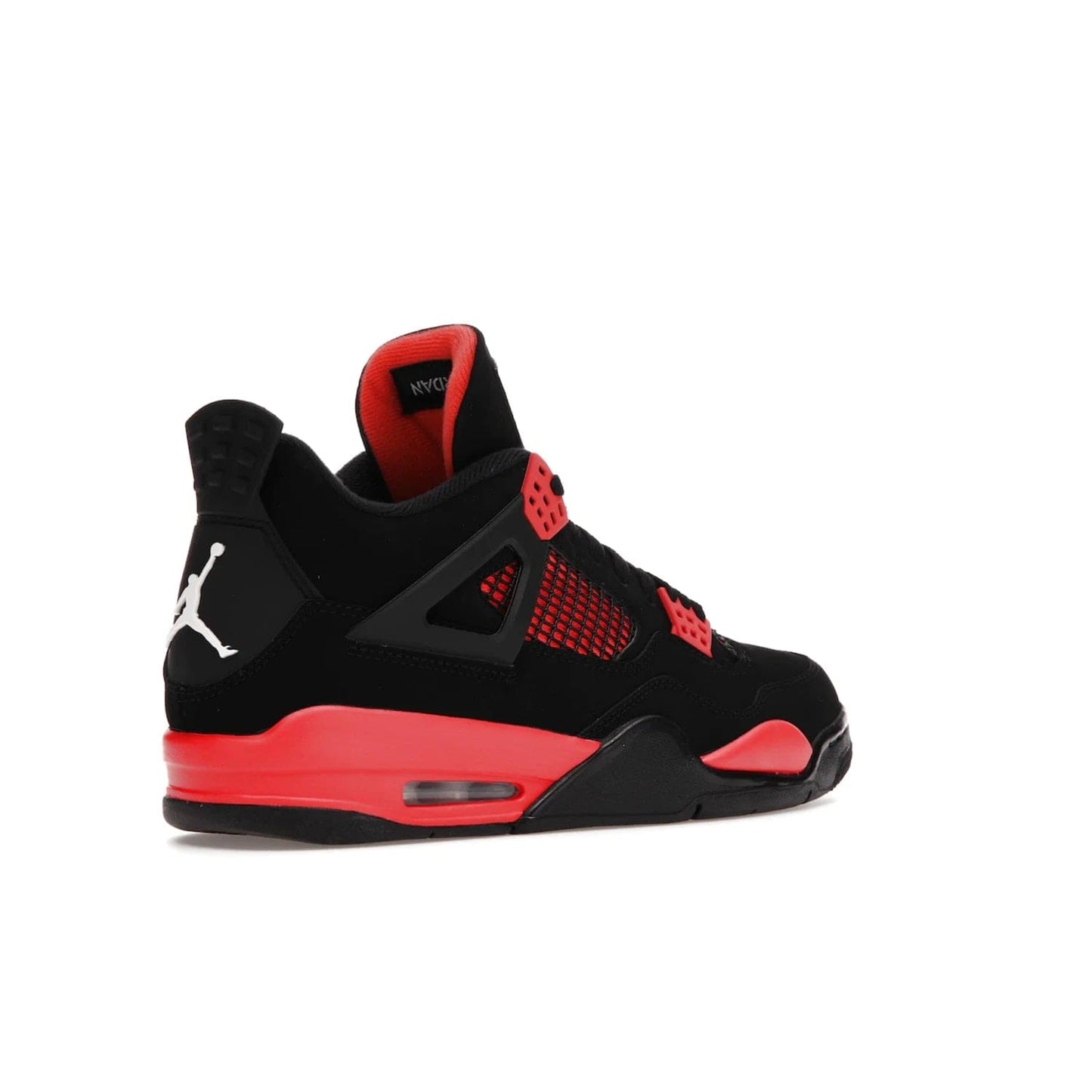 Jordan 4 Retro Red Thunder - Image 33 - Only at www.BallersClubKickz.com - Upscale your footwear with the Air Jordan 4 Retro Red Thunder. Featuring a Durabuck upper, red underlays, signature Flight patch, and vibrant red midsole, this retro sneaker adds style and edge. Releases in January 2022.