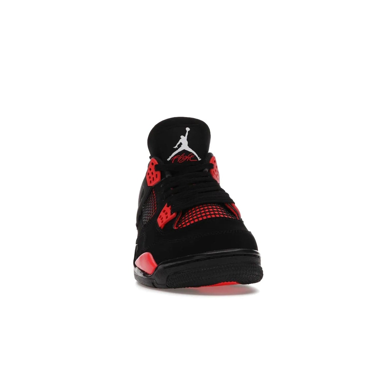 Jordan 4 Retro Red Thunder - Image 9 - Only at www.BallersClubKickz.com - Upscale your footwear with the Air Jordan 4 Retro Red Thunder. Featuring a Durabuck upper, red underlays, signature Flight patch, and vibrant red midsole, this retro sneaker adds style and edge. Releases in January 2022.