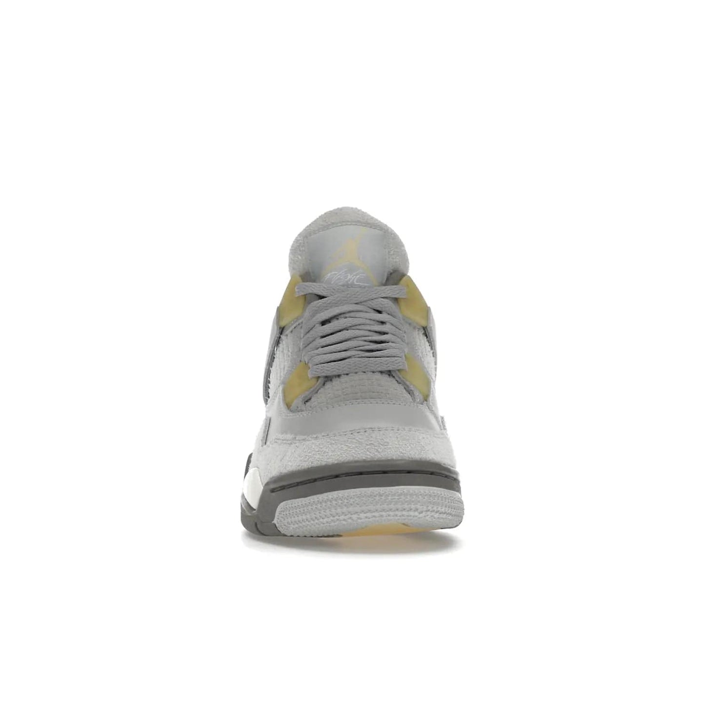 Jordan 4 Retro SE Craft Photon Dust - Image 10 - Only at www.BallersClubKickz.com - Upgrade your shoe collection with the Air Jordan 4 Retro SE Craft Photon Dust. This luxurious sneaker features a combination of suede and leather with unique grey tones like Photon Dust, Pale Vanilla, Off White, Grey Fog, Flat Pewter, and Sail. Available February 11, 2023.
