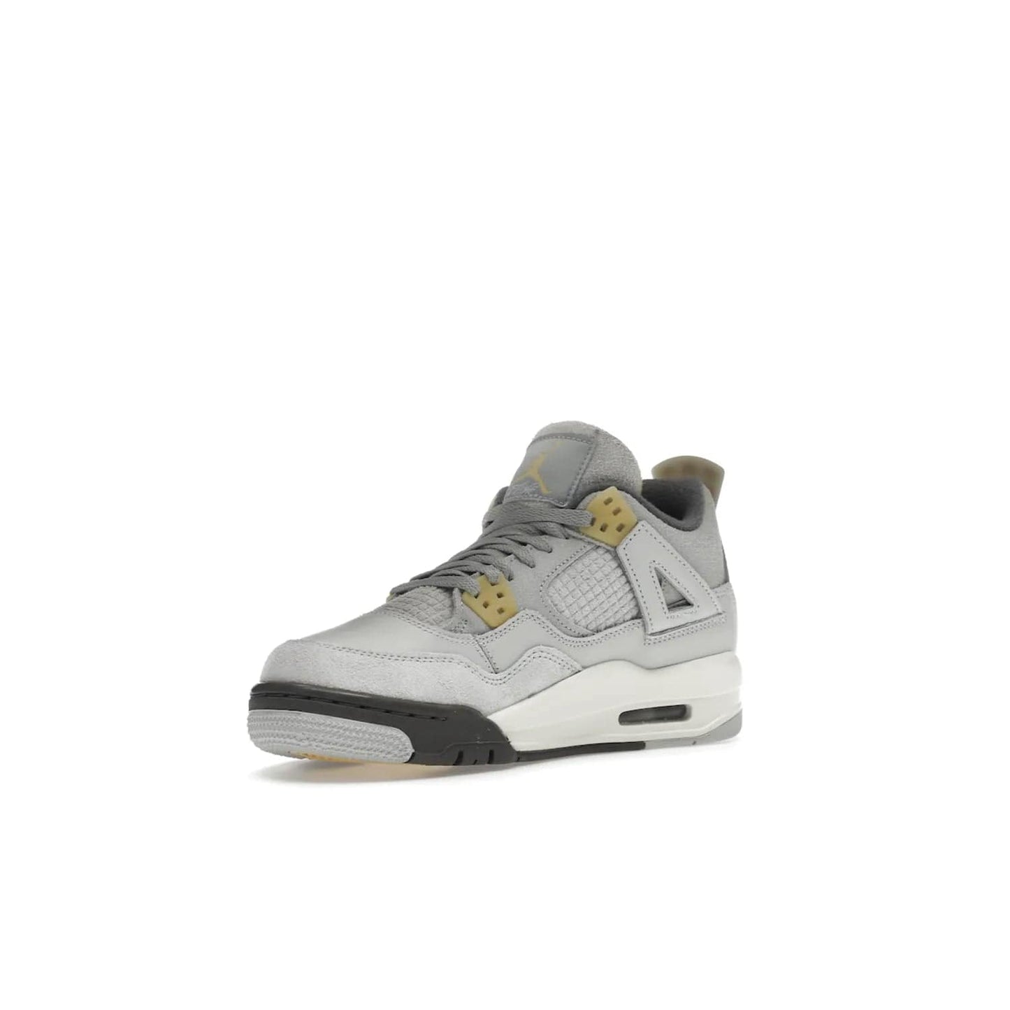 Jordan 4 Retro SE Craft Photon Dust (GS) - Image 15 - Only at www.BallersClubKickz.com - Shop the Jordan 4 Retro SE Craft Photon Dust (GS), the ultimate mix of style and comfort. With photonic dust, pale vanilla, off-white, grey fog, flat pewter and sail colorway, foam midsole, and rubber outsole, don't miss this special edition Jordan 4 releasing Feb 11, 2023.