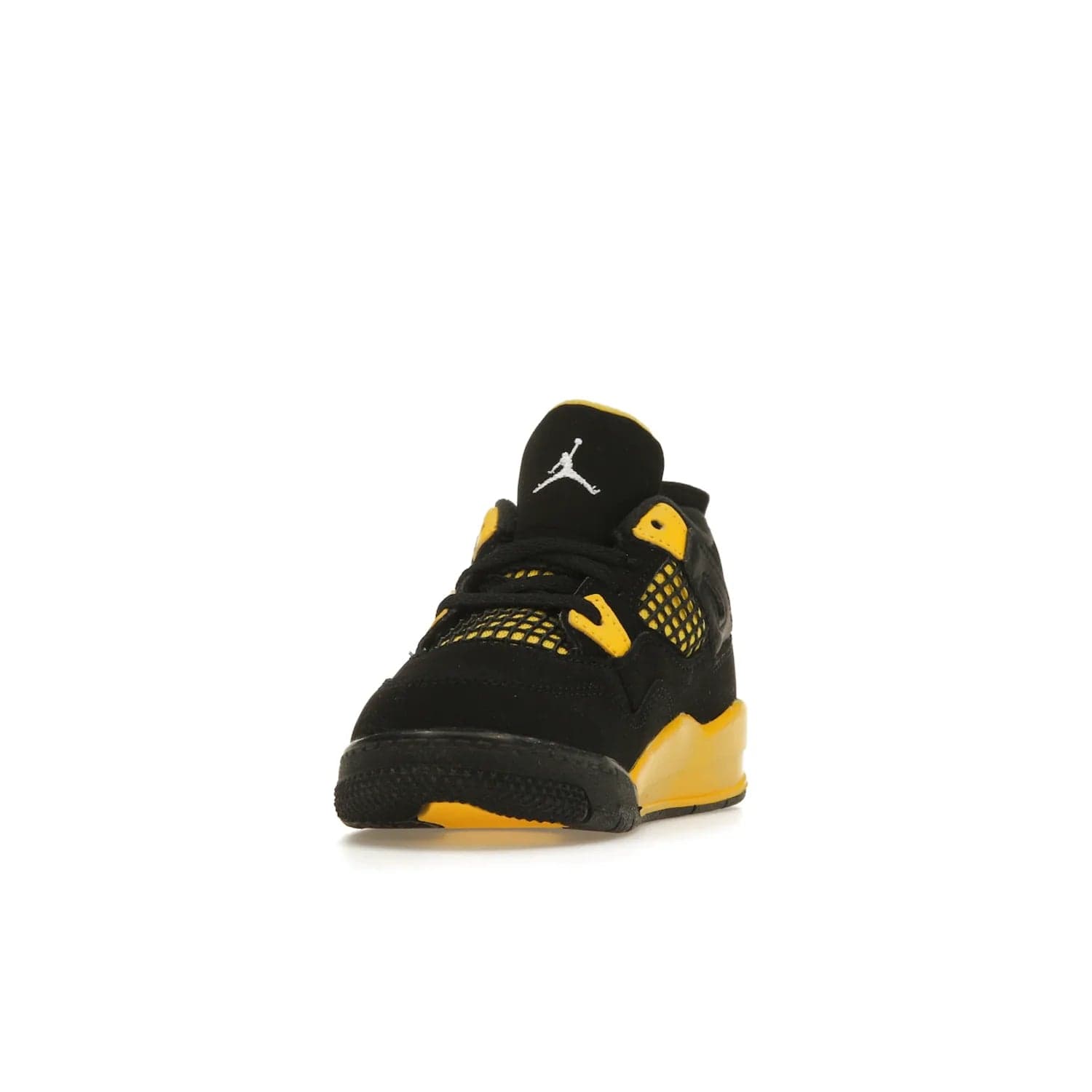 Jordan 4 Retro Thunder (2023) (TD) - Image 12 - Only at www.BallersClubKickz.com - Introducing the Jordan 4 Retro Thunder (2023) (TD): All-Black upper with Tour Yellow accents & Nike Air cushioning. Releasing in 2023.