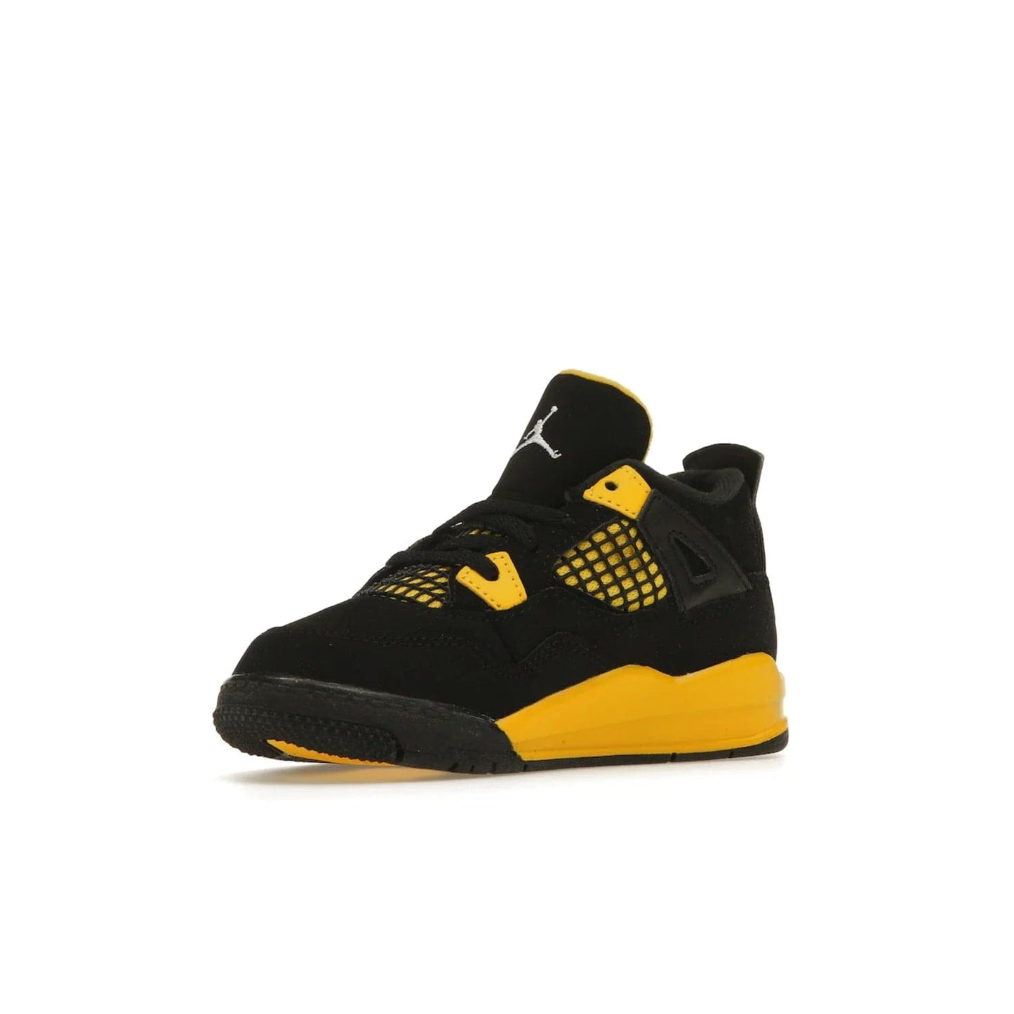 Jordan 4 Retro Thunder (2023) (TD) - Image 15 - Only at www.BallersClubKickz.com - Introducing the Jordan 4 Retro Thunder (2023) (TD): All-Black upper with Tour Yellow accents & Nike Air cushioning. Releasing in 2023.