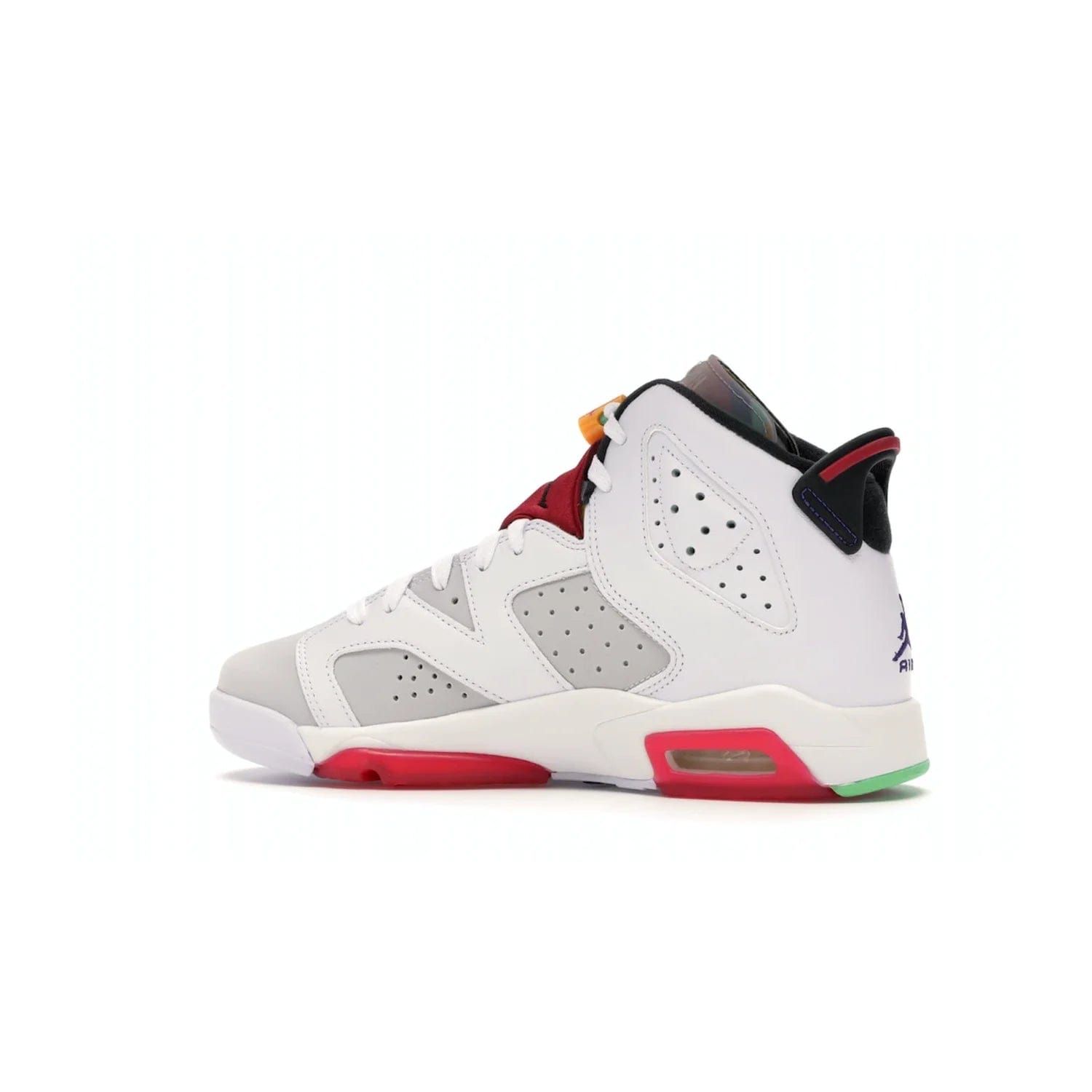 Jordan 6 Retro Hare (GS) - Image 21 - Only at www.BallersClubKickz.com - The Air Jordan 6 Hare GS. Comfortable suede upper, perforations, red pods, two-tone midsole, and signature "Jumpman" emblem. Released 17 June 2020. Perfect for any sneakerhead.