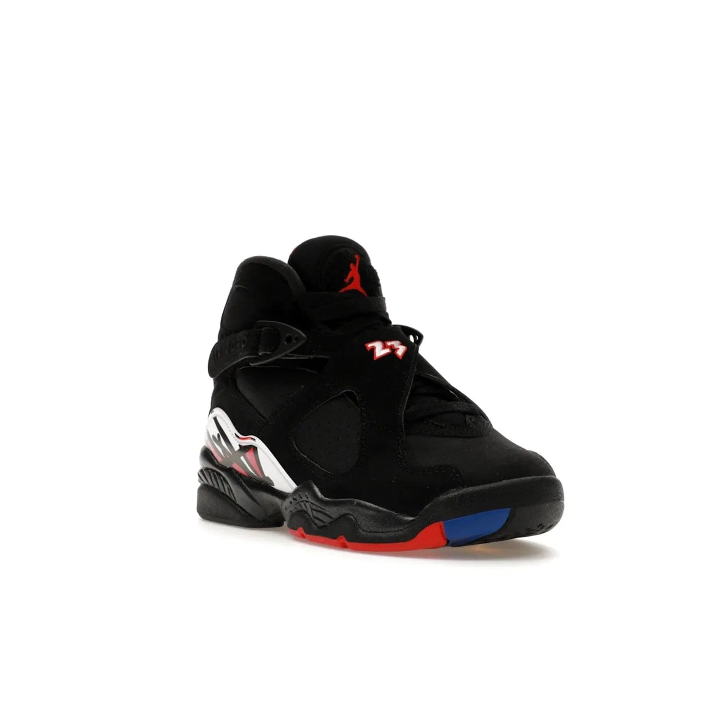 Jordan 8 Retro Playoffs (2023) (GS) - Image 6 - Only at www.BallersClubKickz.com - Sneaker lovers, the new Jordan 8 Retro Playoffs (2023) (GS) features black, true red, and white colors for a modern and eye-catching design. Comfort and style combine for an unforgettable look, releasing in 2023.