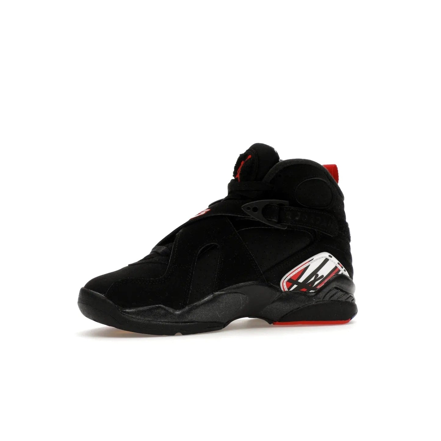 Jordan 8 Retro Playoffs (2023) (GS) - Image 17 - Only at www.BallersClubKickz.com - Sneaker lovers, the new Jordan 8 Retro Playoffs (2023) (GS) features black, true red, and white colors for a modern and eye-catching design. Comfort and style combine for an unforgettable look, releasing in 2023.