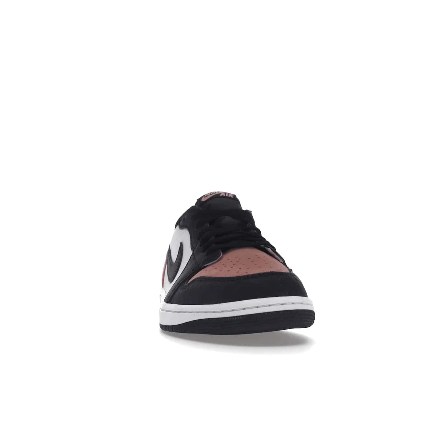 Jordan 1 Low OG Bleached Coral - Image 9 - Only at www.BallersClubKickz.com - Introducing the Air Jordan 1 Low OG Bleached Coral. Constructed with white leather, black cracked leather & Bleached Coral suede. Signature Jordan Wings logo, white Air sole. Get the pack in July 2022 and stand out.