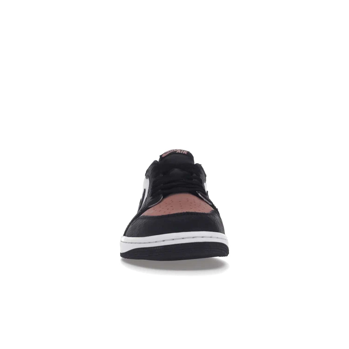 Jordan 1 Low OG Bleached Coral - Image 10 - Only at www.BallersClubKickz.com - Introducing the Air Jordan 1 Low OG Bleached Coral. Constructed with white leather, black cracked leather & Bleached Coral suede. Signature Jordan Wings logo, white Air sole. Get the pack in July 2022 and stand out.
