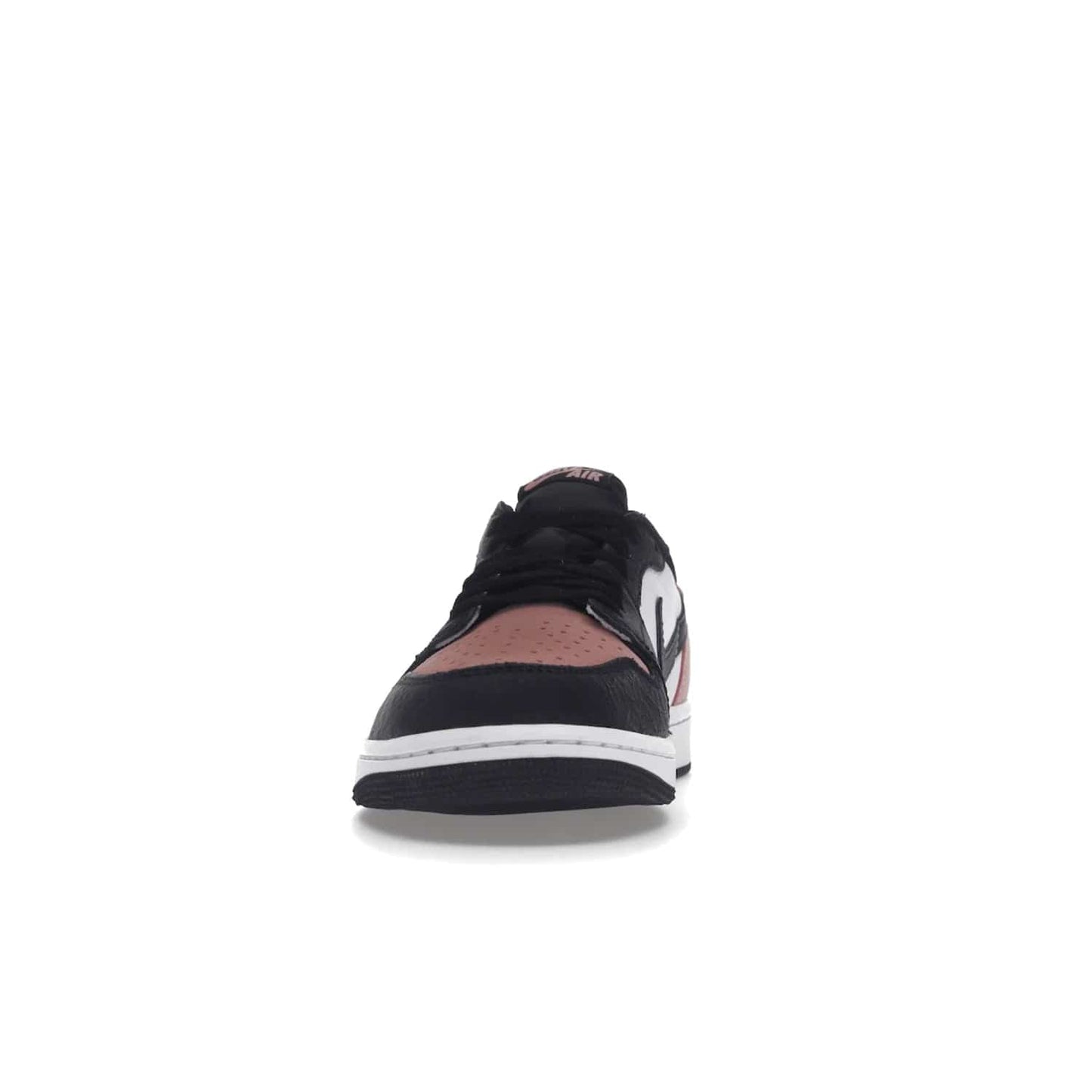 Jordan 1 Low OG Bleached Coral - Image 11 - Only at www.BallersClubKickz.com - Introducing the Air Jordan 1 Low OG Bleached Coral. Constructed with white leather, black cracked leather & Bleached Coral suede. Signature Jordan Wings logo, white Air sole. Get the pack in July 2022 and stand out.