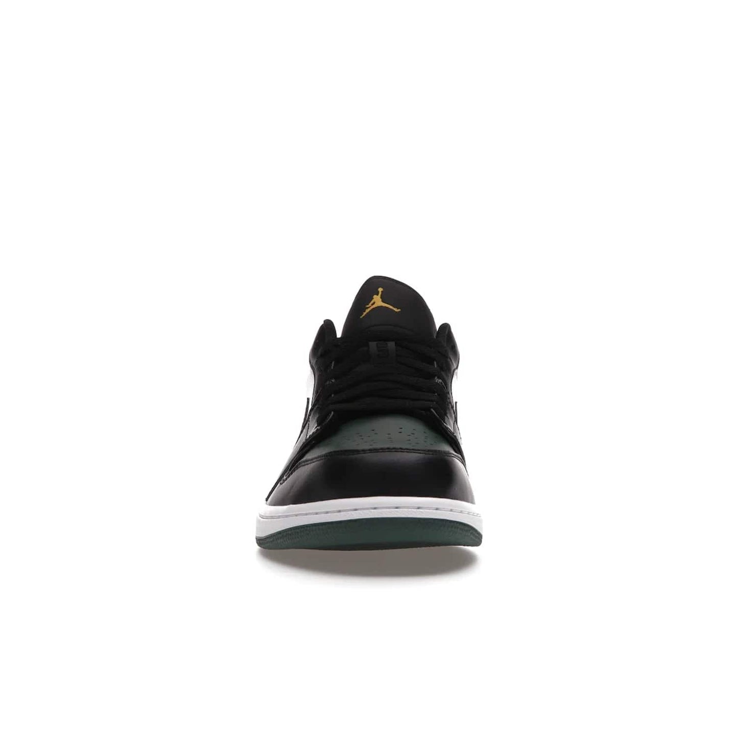 Jordan 1 Low Green Toe - Image 10 - Only at www.BallersClubKickz.com - The Jordan 1 Low Green Toe features white, black and Noble Green leather with black Swoosh. Get the classic Bred Toe-inspired color blocking with green perforated toe box. White and green Air sole completes the design. Released in October 2021 at only $100. Grab your pair now!