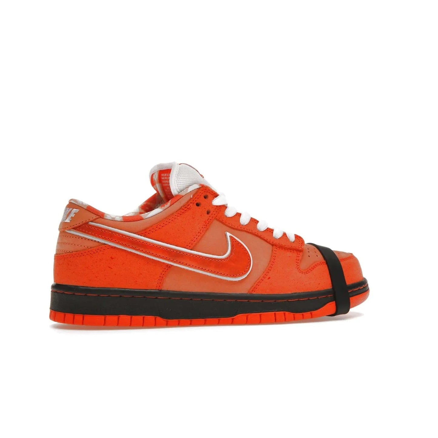 Nike SB Dunk Low Concepts Orange Lobster - Image 35 - Only at www.BallersClubKickz.com - Limited Nike SB Dunk Low Concepts Orange Lobster features premium nubuck upper with vibrant oranges for eye-catching colorblocked design. Signature Nike SB tag and bib-inspired interior for added texture. Outsole and cupsole provide extra reinforcement. Get it 12/20/2022.