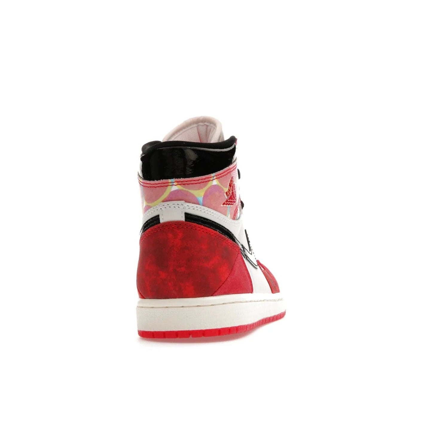 Jordan 1 High OG Spider-Man Across the Spider-Verse - Image 29 - Only at www.BallersClubKickz.com - Shop the limited edition Nike and Jordan Brand Air Jordan 1 High OG Spider-Man Across the Spider-Verse. Featuring an eye-catching pattern and premium materials, this unique streetwear piece releases May 20, 2023.