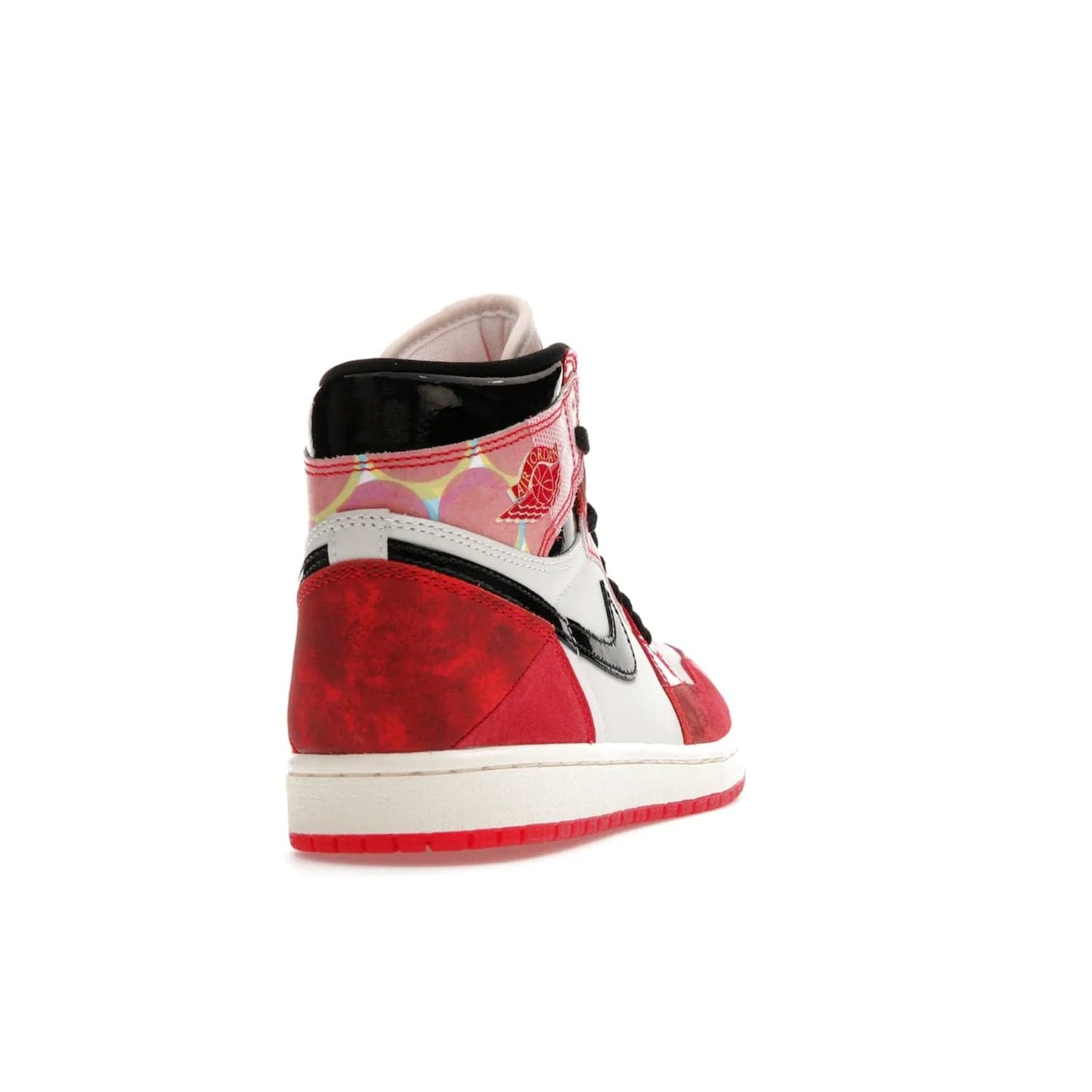 Jordan 1 High OG Spider-Man Across the Spider-Verse - Image 30 - Only at www.BallersClubKickz.com - Shop the limited edition Nike and Jordan Brand Air Jordan 1 High OG Spider-Man Across the Spider-Verse. Featuring an eye-catching pattern and premium materials, this unique streetwear piece releases May 20, 2023.