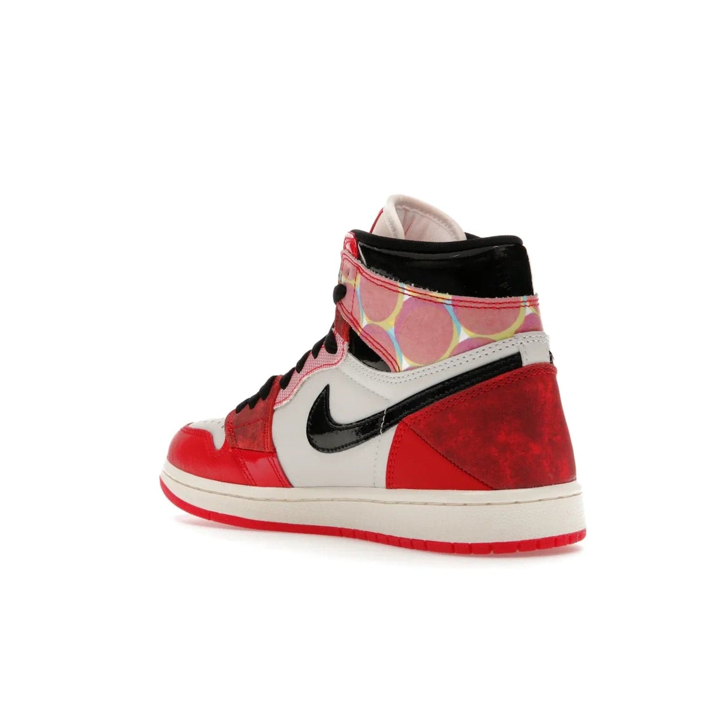 Jordan 1 High OG Spider-Man Across the Spider-Verse - Image 24 - Only at www.BallersClubKickz.com - Shop the limited edition Nike and Jordan Brand Air Jordan 1 High OG Spider-Man Across the Spider-Verse. Featuring an eye-catching pattern and premium materials, this unique streetwear piece releases May 20, 2023.