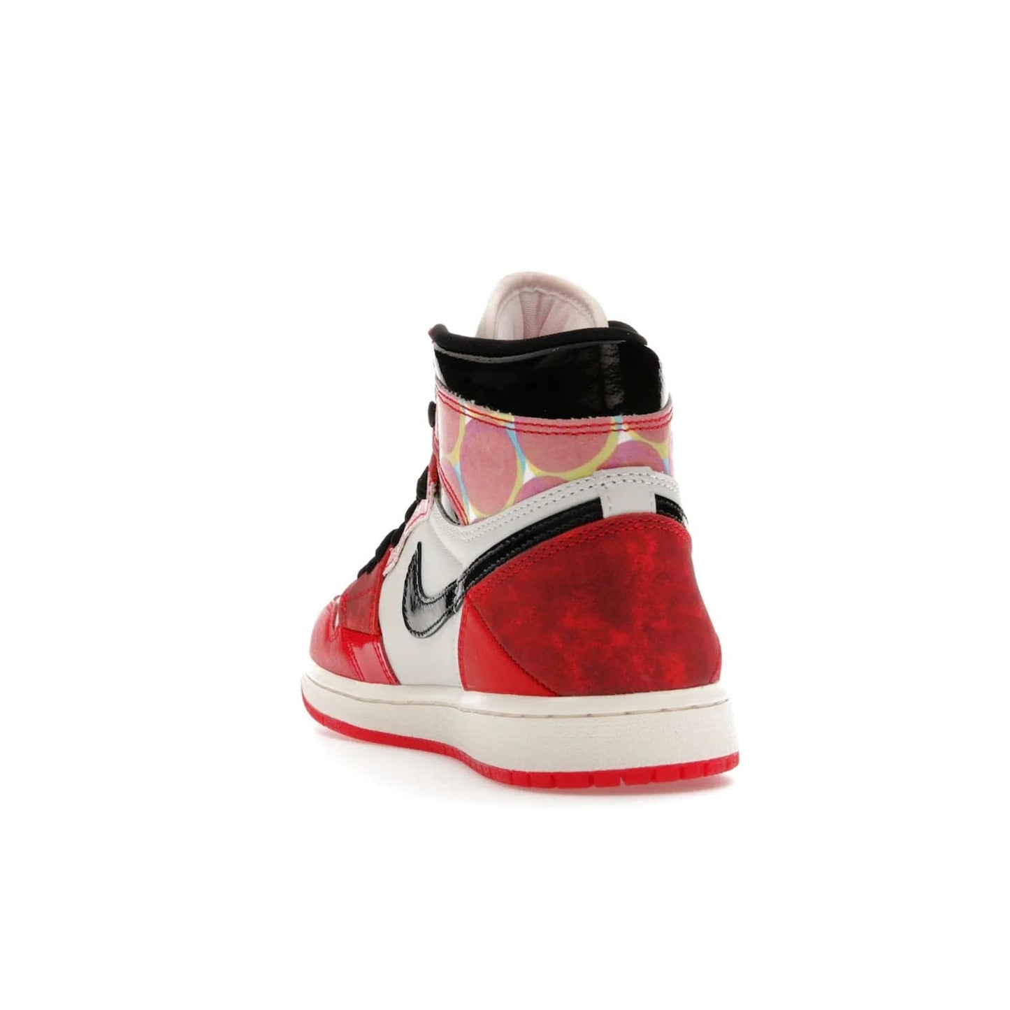 Jordan 1 High OG Spider-Man Across the Spider-Verse - Image 26 - Only at www.BallersClubKickz.com - Shop the limited edition Nike and Jordan Brand Air Jordan 1 High OG Spider-Man Across the Spider-Verse. Featuring an eye-catching pattern and premium materials, this unique streetwear piece releases May 20, 2023.