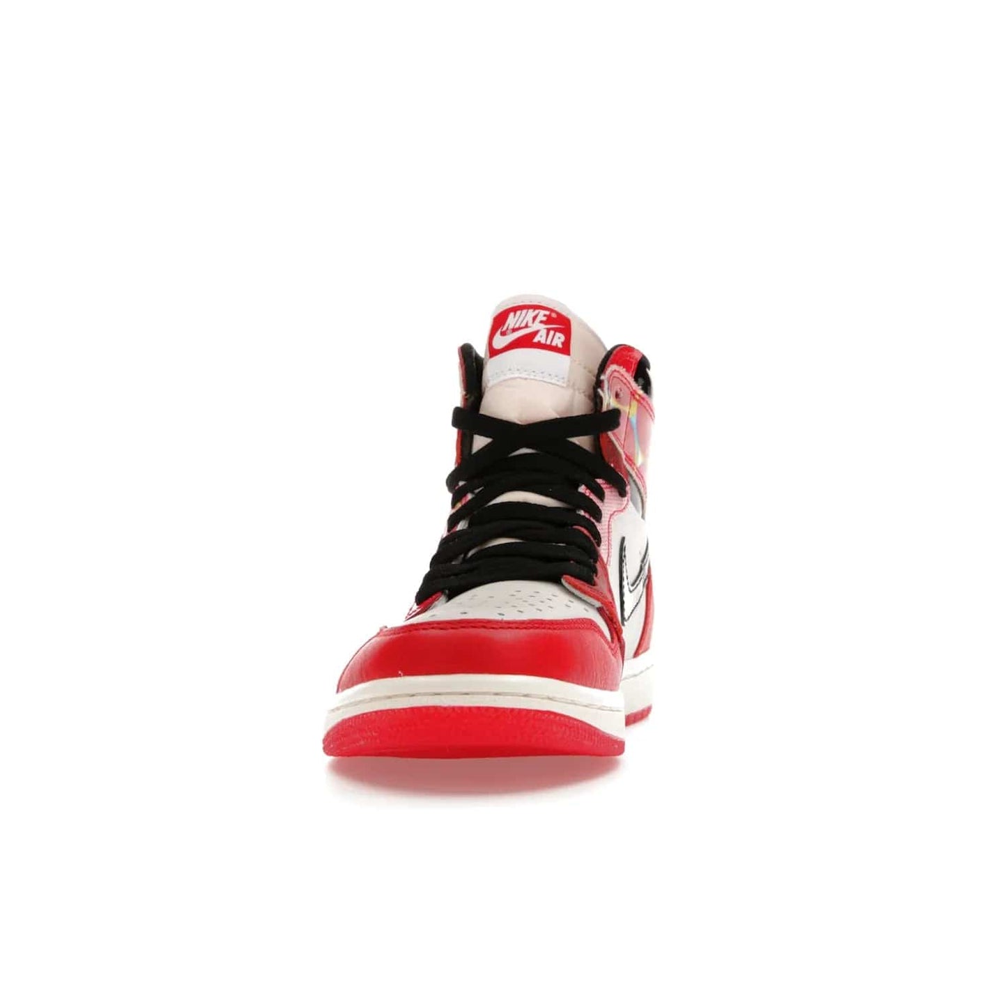 Jordan 1 High OG Spider-Man Across the Spider-Verse - Image 11 - Only at www.BallersClubKickz.com - Shop the limited edition Nike and Jordan Brand Air Jordan 1 High OG Spider-Man Across the Spider-Verse. Featuring an eye-catching pattern and premium materials, this unique streetwear piece releases May 20, 2023.