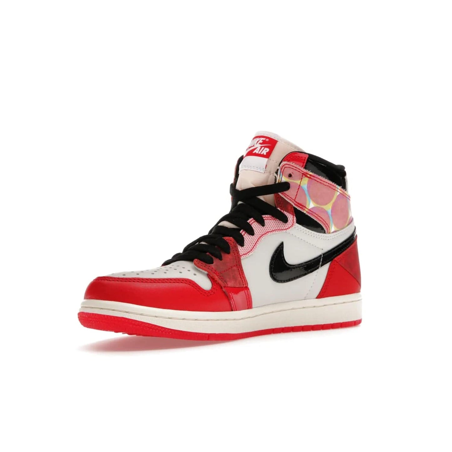 Jordan 1 High OG Spider-Man Across the Spider-Verse - Image 15 - Only at www.BallersClubKickz.com - Shop the limited edition Nike and Jordan Brand Air Jordan 1 High OG Spider-Man Across the Spider-Verse. Featuring an eye-catching pattern and premium materials, this unique streetwear piece releases May 20, 2023.