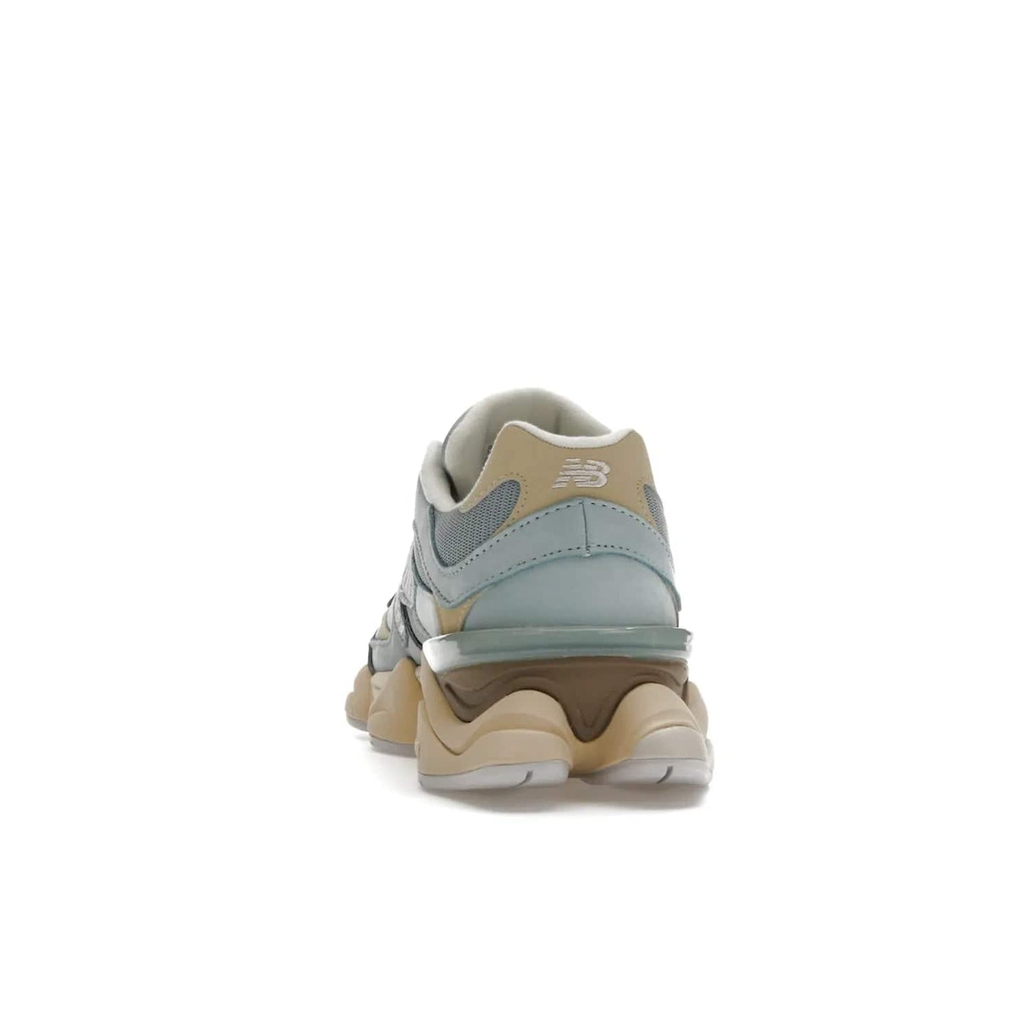 New Balance 9060 Blue Haze - Image 27 - Only at www.BallersClubKickz.com - The New Balance 9060 Blue Haze combines blue haze and beige colors to create a classic silhouette. Breathable upper, EVA and rubber midsole, rubber outsole, and "N" branding complete the design. Released February 3, 2023.