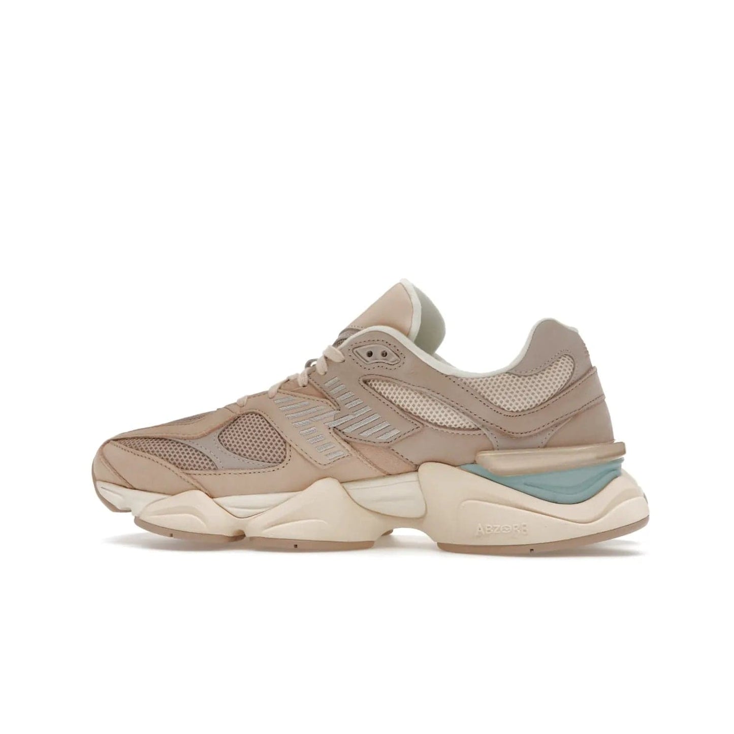 New Balance 9060 Ivory Cream Pink Sand - Image 20 - Only at www.BallersClubKickz.com - New Balance 9060 Ivory Cream Pink Sand - Sleek meshed upper, premium suede overlays, ABZORB cushioning. Get this unique sneaker ahead of the trend, launching December 6th, 2022!